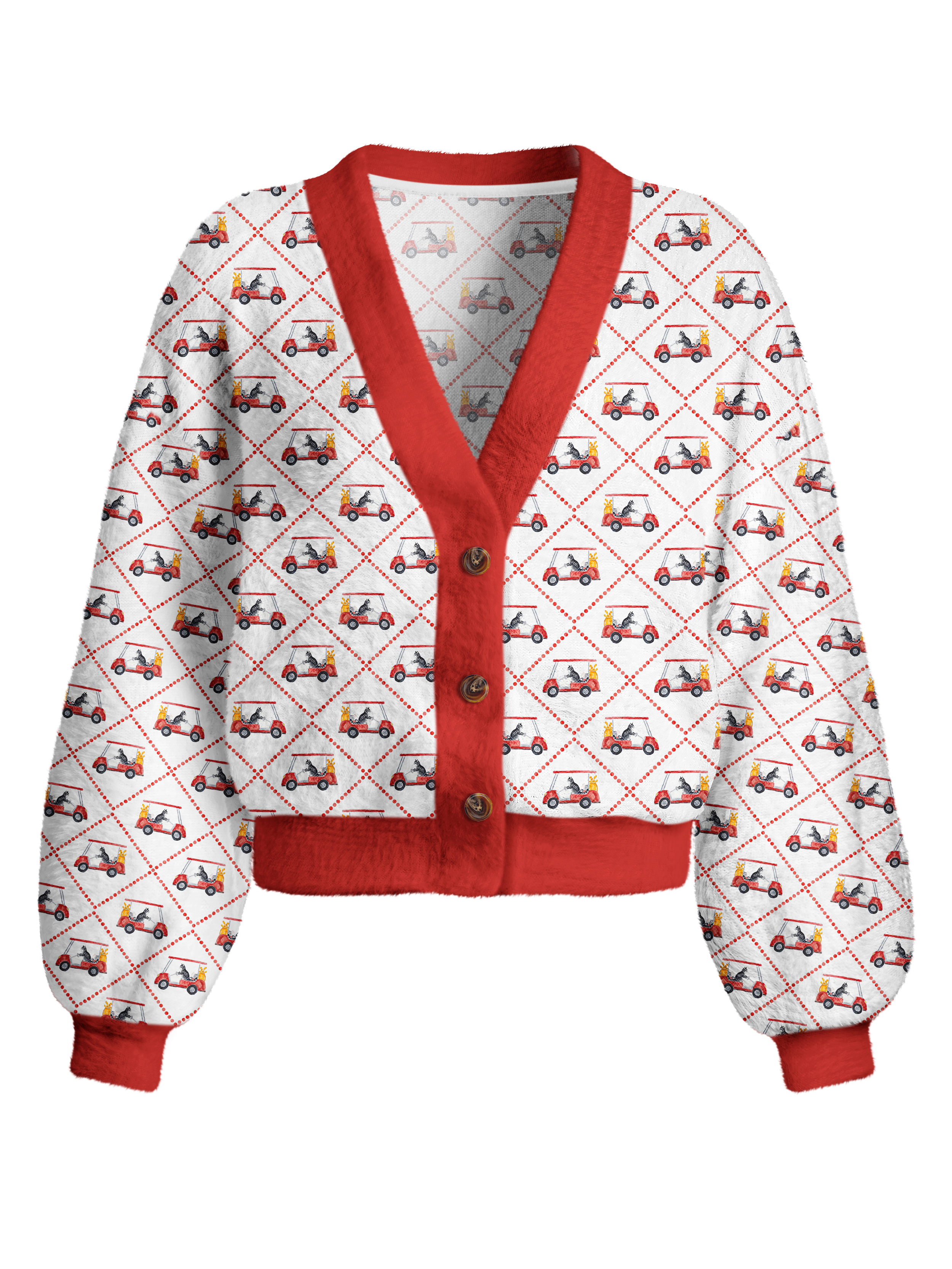 Cherryswing Women's Cocktail Hour Cropped Golf Cardigan