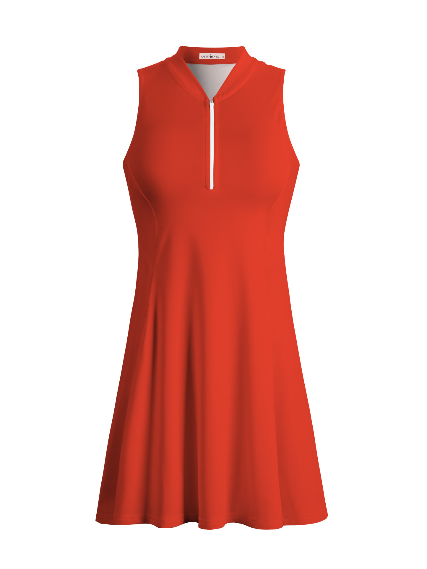 Cherryswing Red Color Golf Dress With Shorts