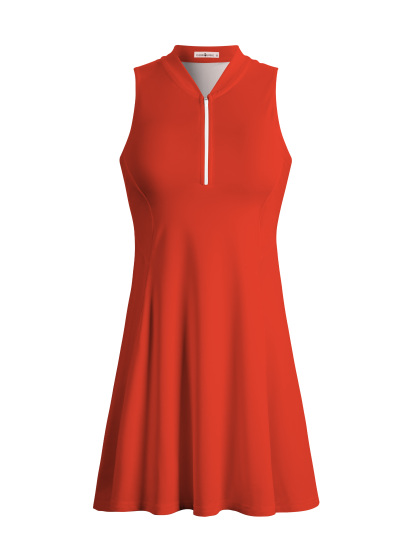 Cherryswing Red Color Golf Dress With Shorts