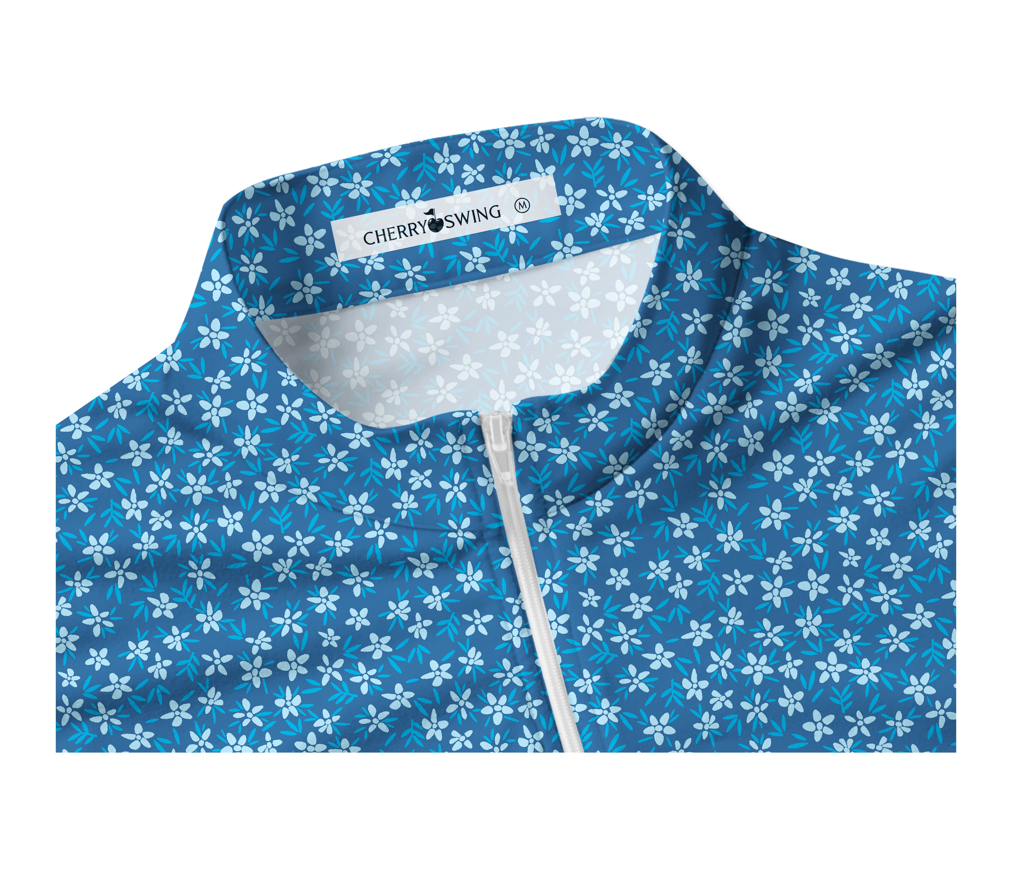 Cherryswing Women's Sleeveless Floral Golf Polo Shirt