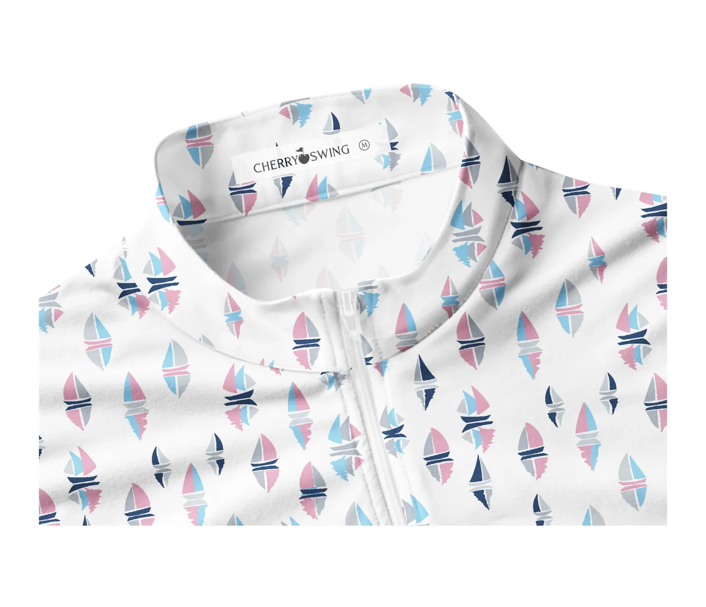 Cherryswing Women's Sleeveless Sailboat Golf Polo Shirt