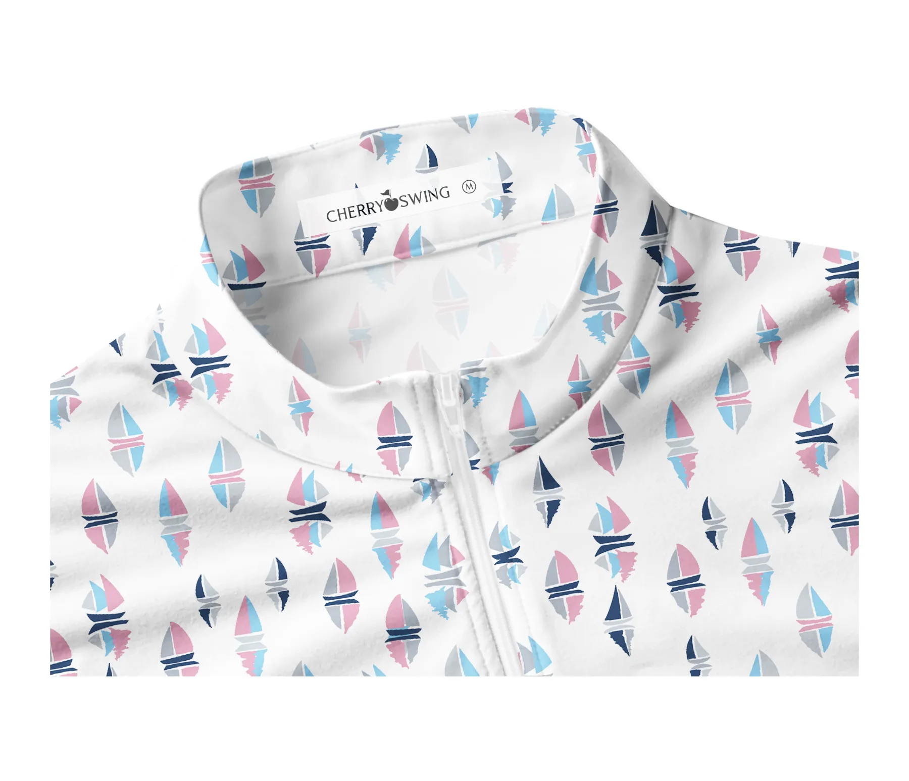 Cherryswing Women's Sleeveless Sailboat Golf Polo Shirt