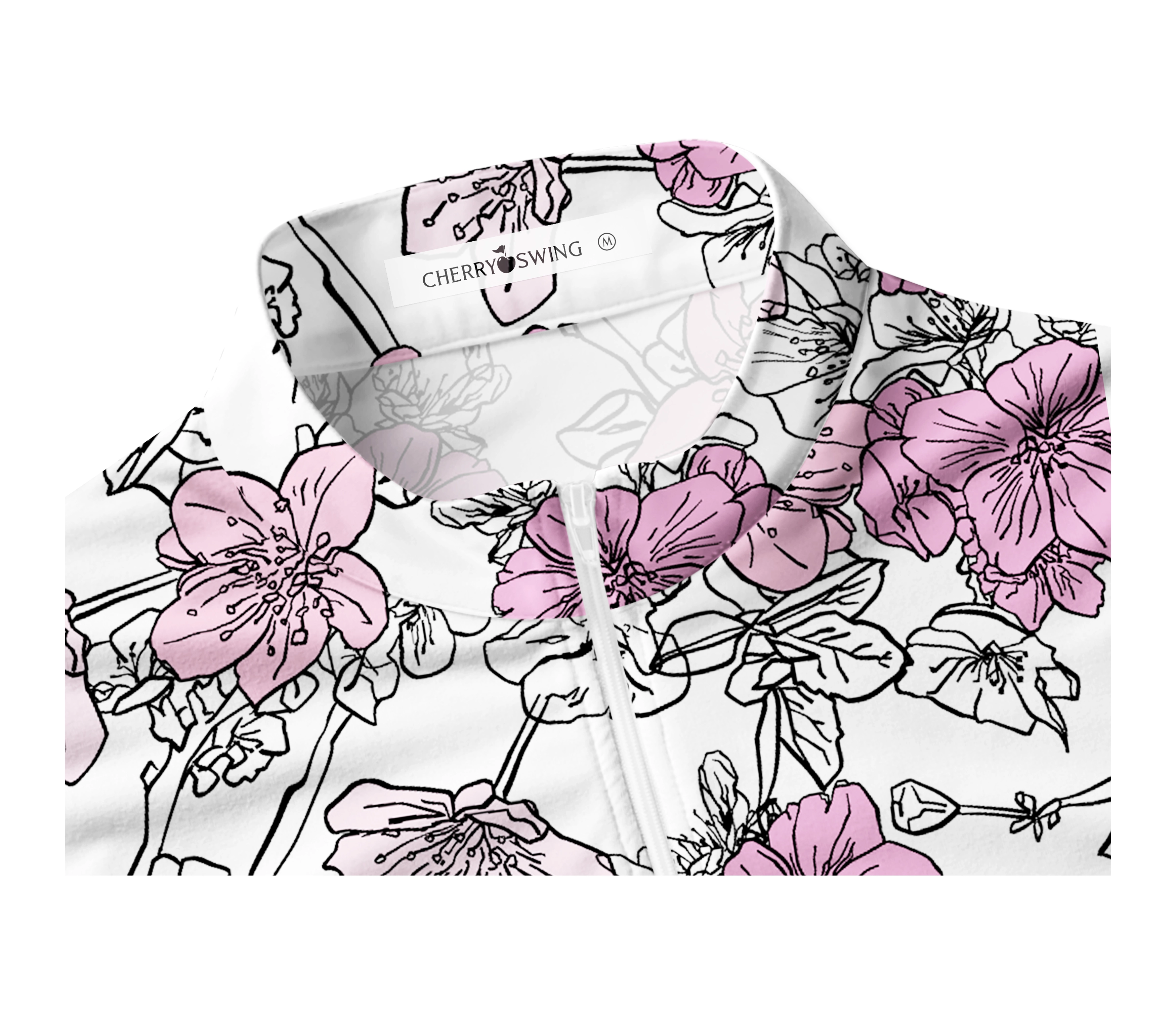 Cherryswing Women's Sleeveless Blossom Golf Polo Shirt