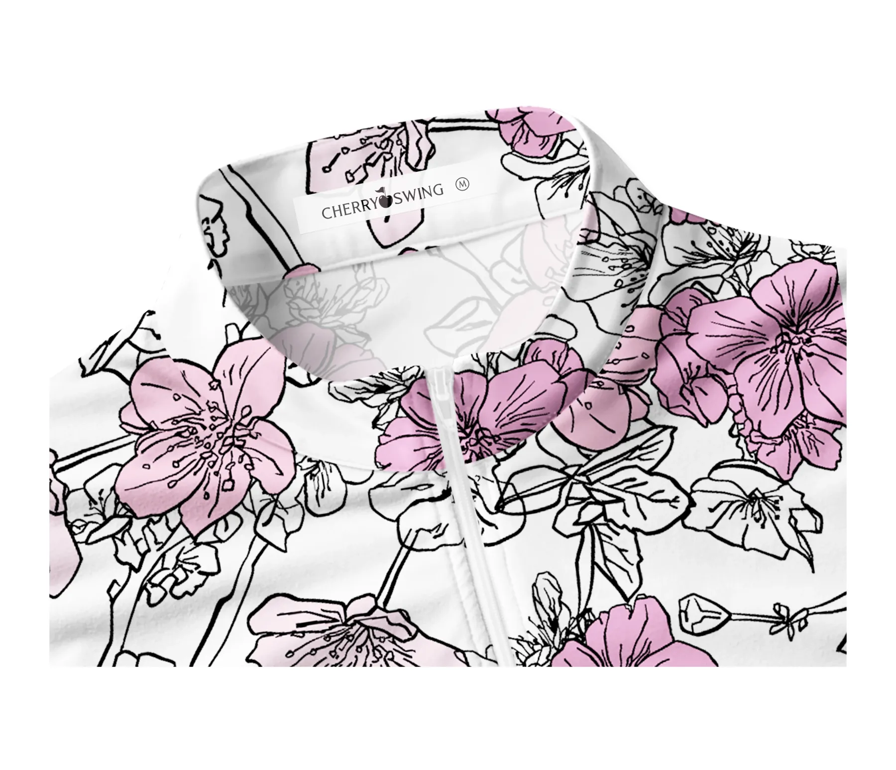 Cherryswing Women's Sleeveless Blossom Golf Polo Shirt