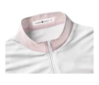 Cherryswing Women's Sleeveless Pink Gradient Golf Polo Shirt