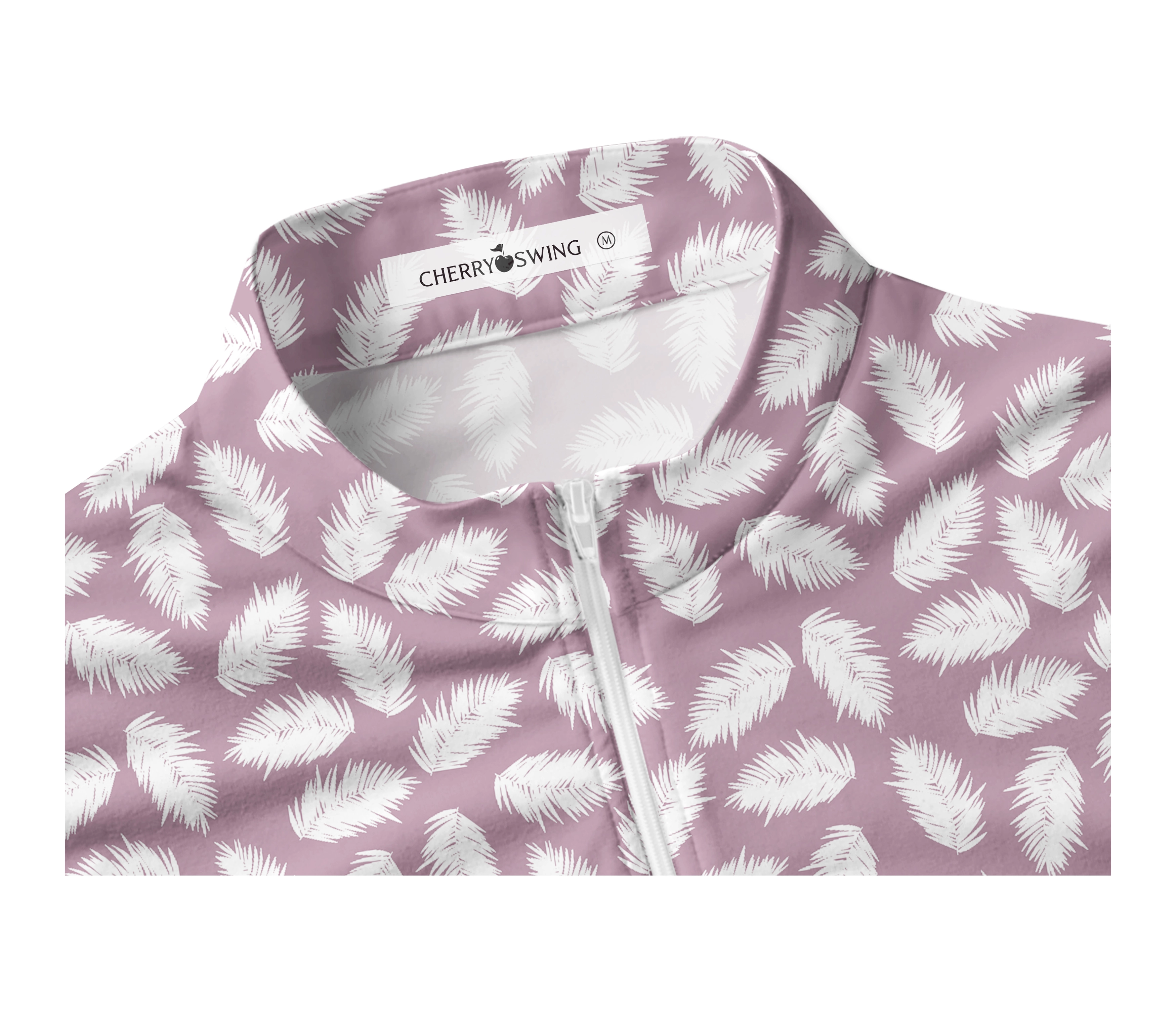 Cherryswing Women's Sleeveless Feather Golf Polo Shirt