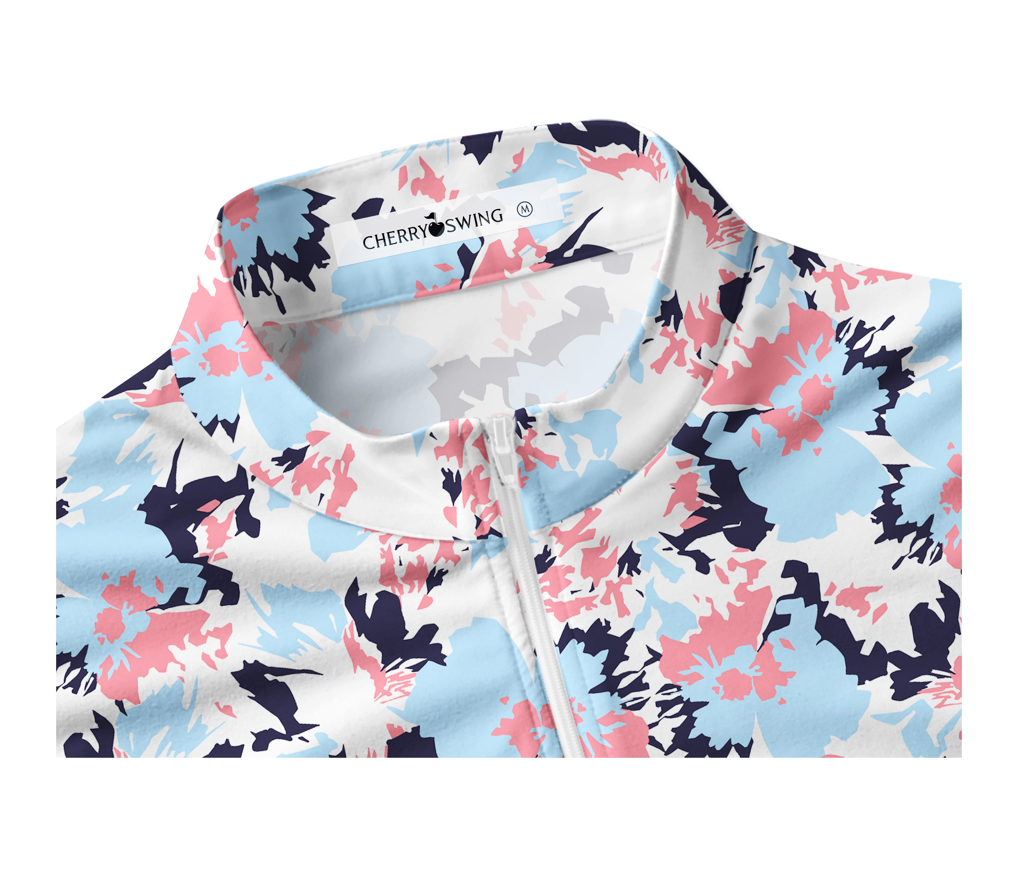 Cherryswing Women's Floral Symphony Sleeveless Golf Shirt