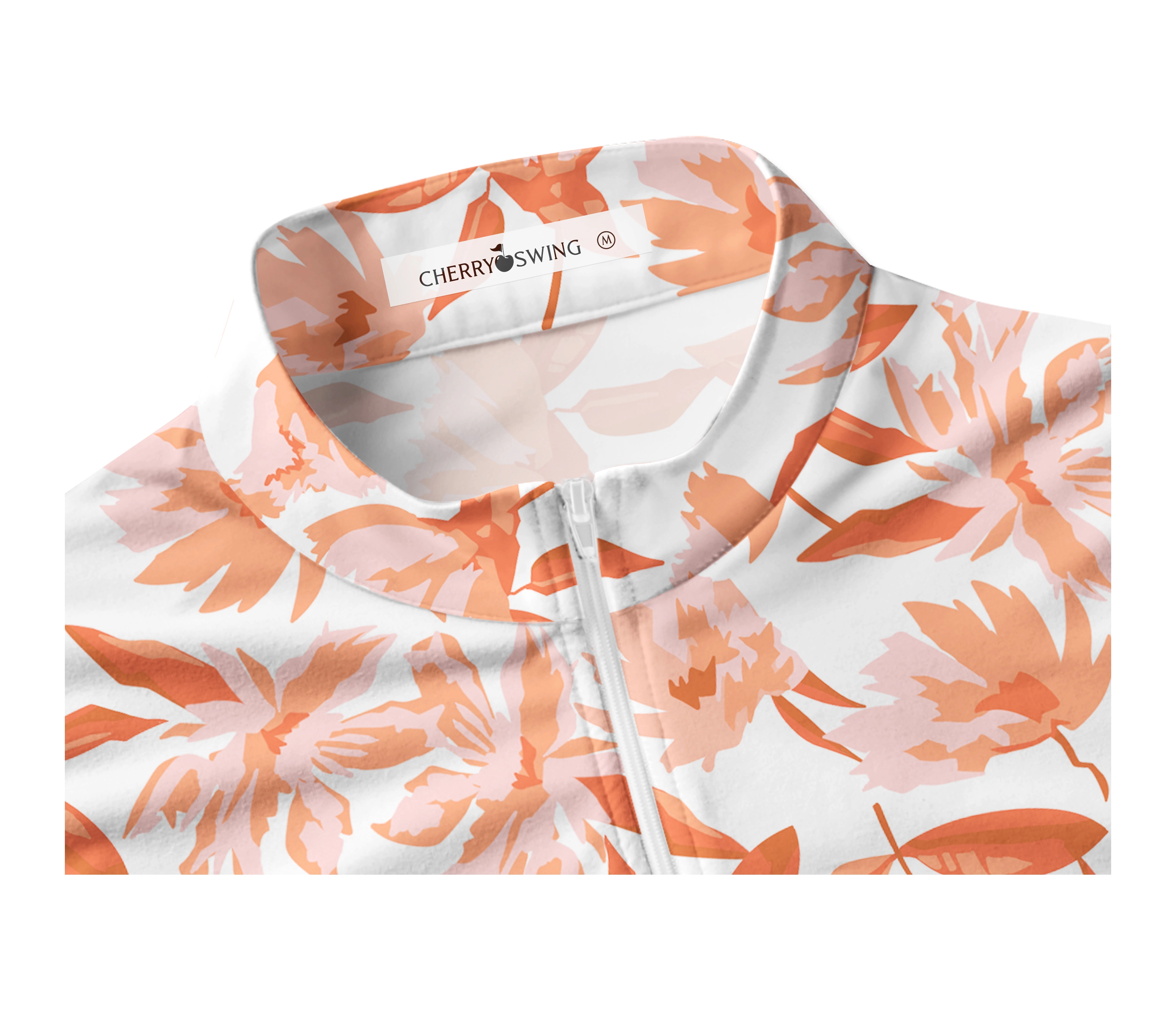 Cherryswing Women's Autumn Blossom Golf Polo Sleeveless Shirt