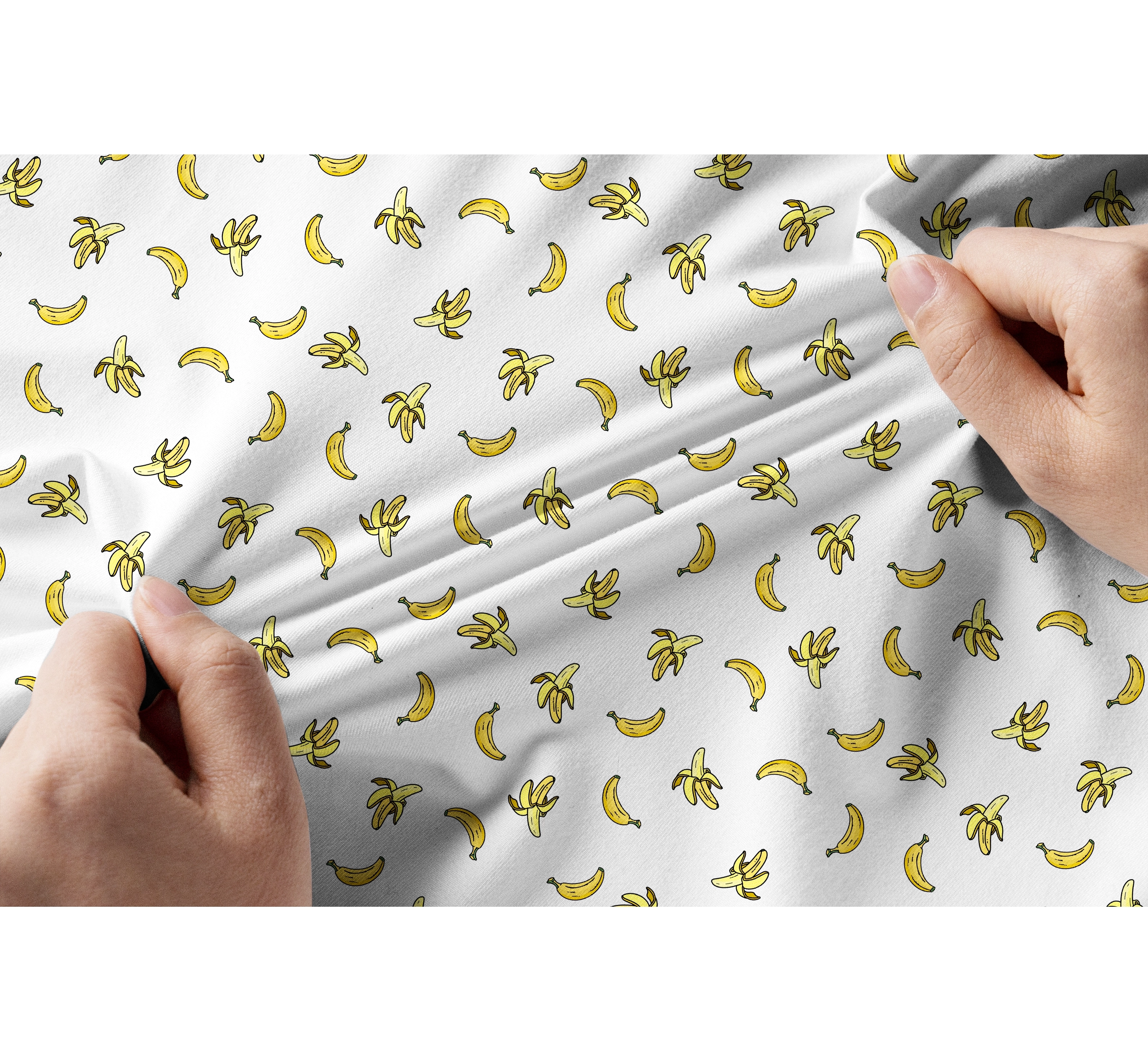 Cherryswing Women's Banana Print Short Sleeve Polo Shirt