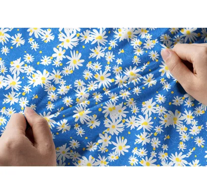 Cherryswing Women's Daisy Print Sleeveless Golf Polo Shirt