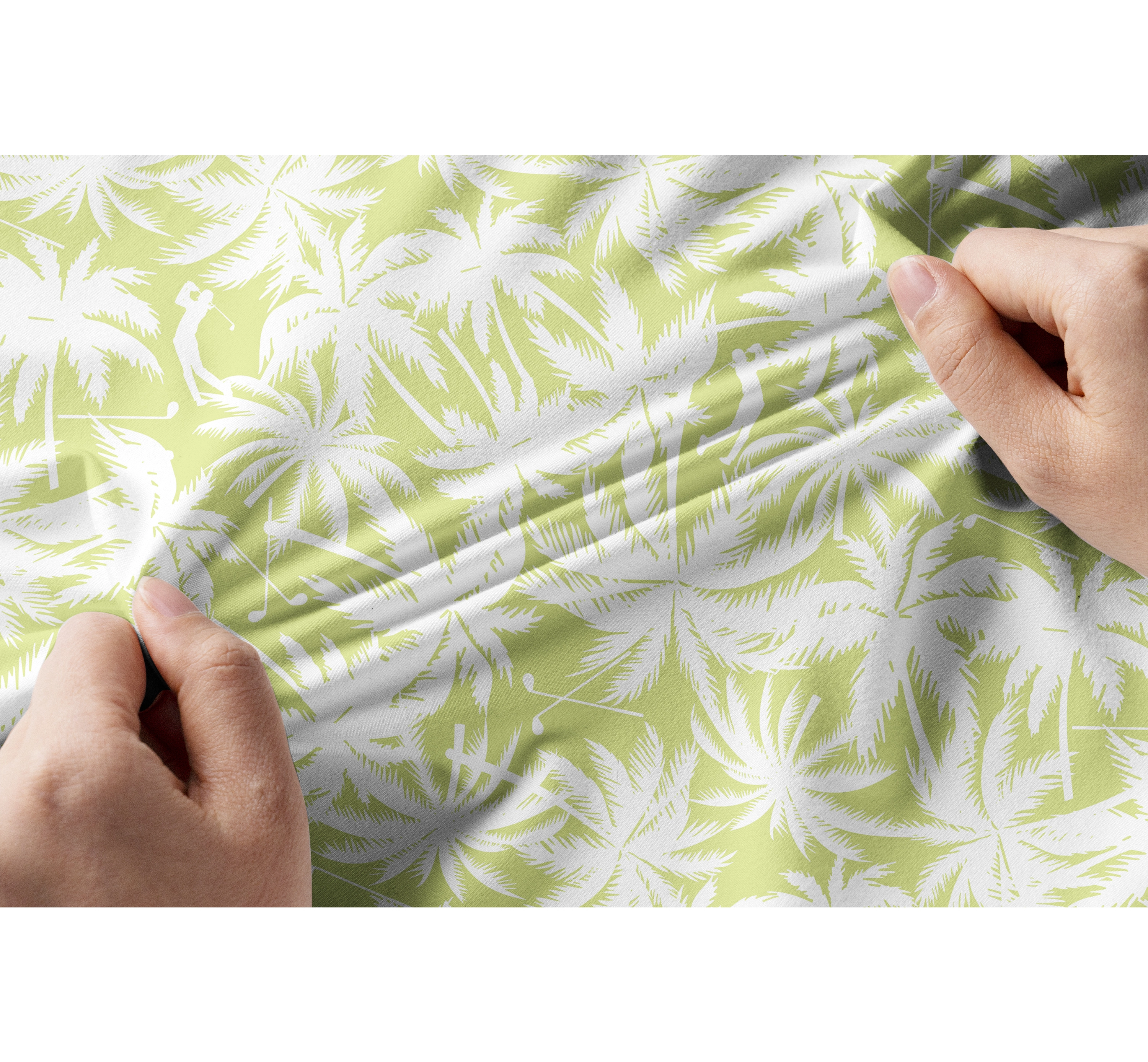 Cherryswing Women's Coconut Tree Print Golf Short Sleeve Polo Shirt