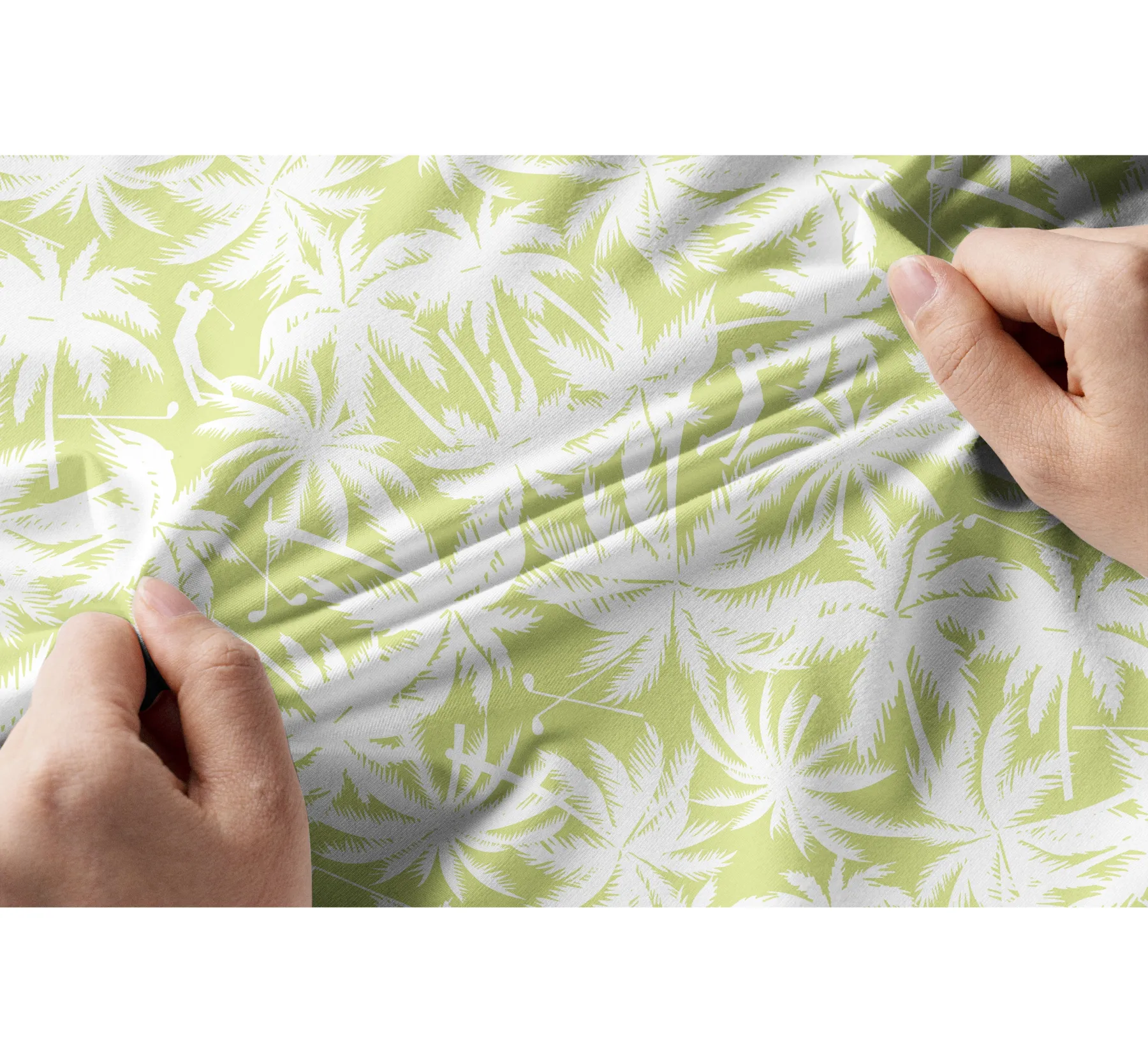 Cherryswing Women's Coconut Tree Print Golf Short Sleeve Polo Shirt