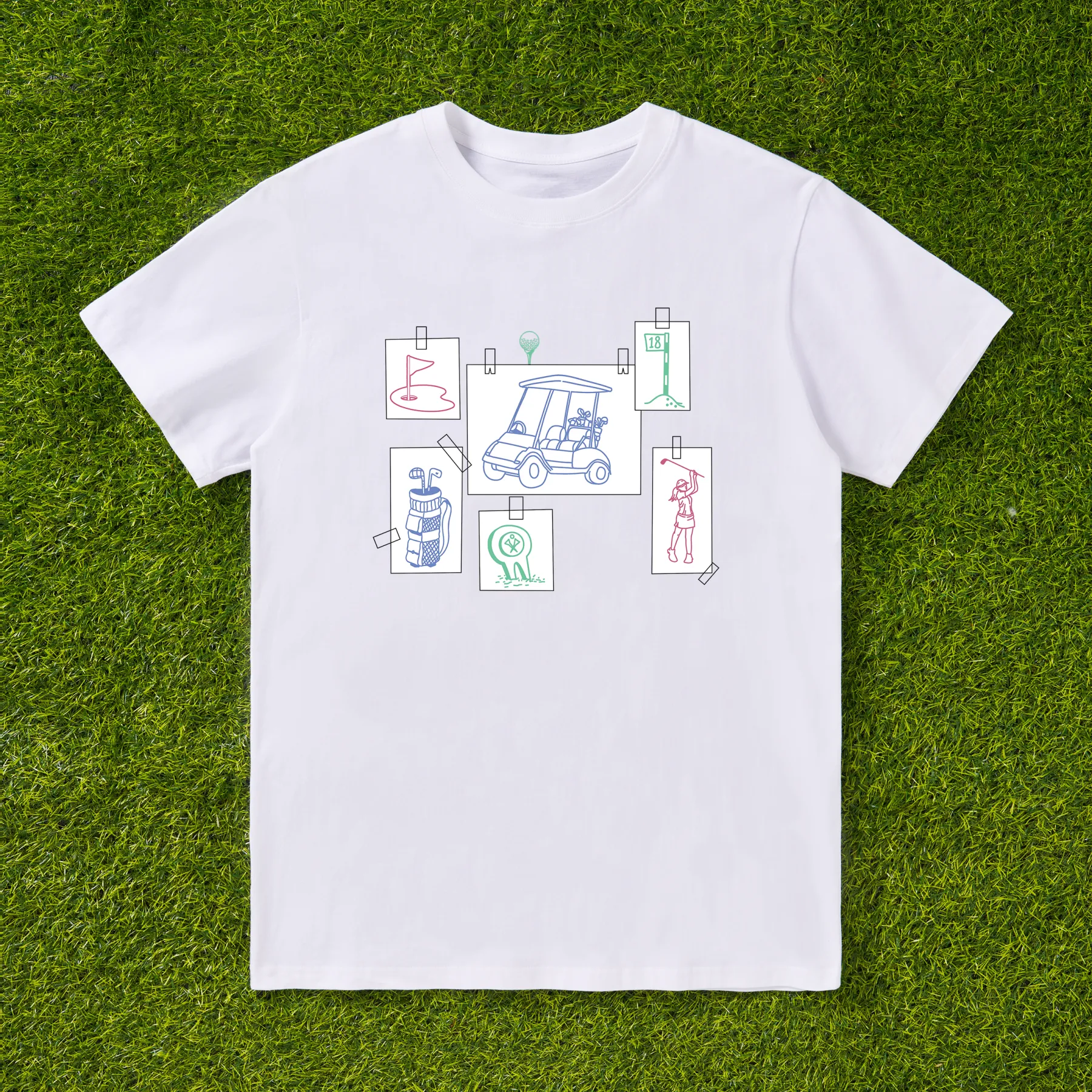 Cherryswing Elements Collage Pattern T-Shirt