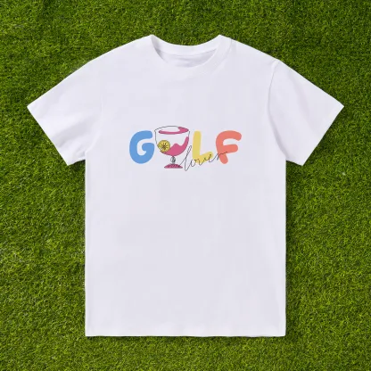 Cherryswing 'Golf Lovers' Cocktail Pattern T-Shirt