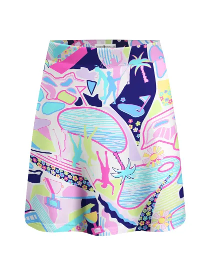 Cherryswing Beachside Carnival Golf Skort