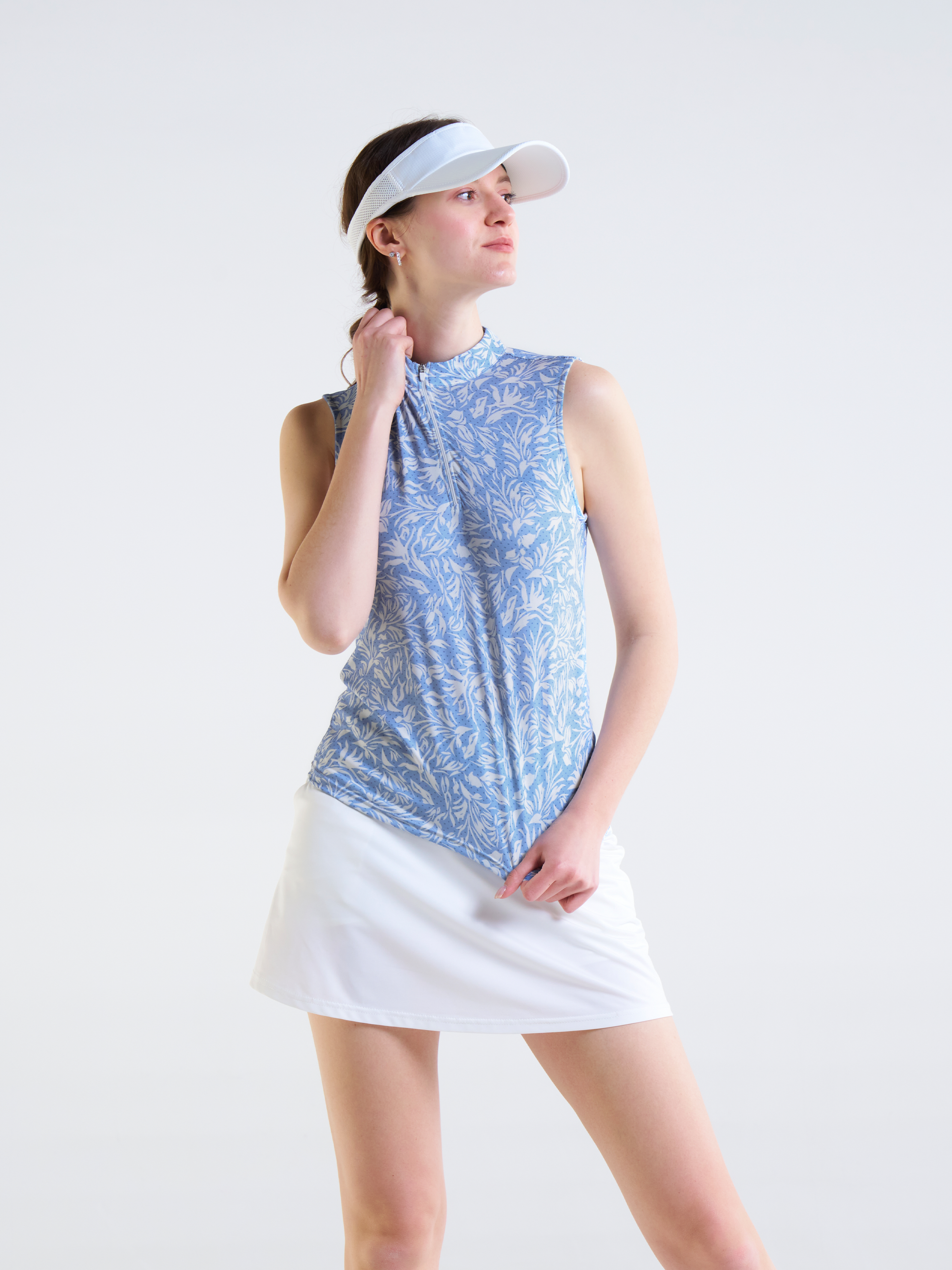 Cherryswing Women's Sleeveless Golf Polo Shirt