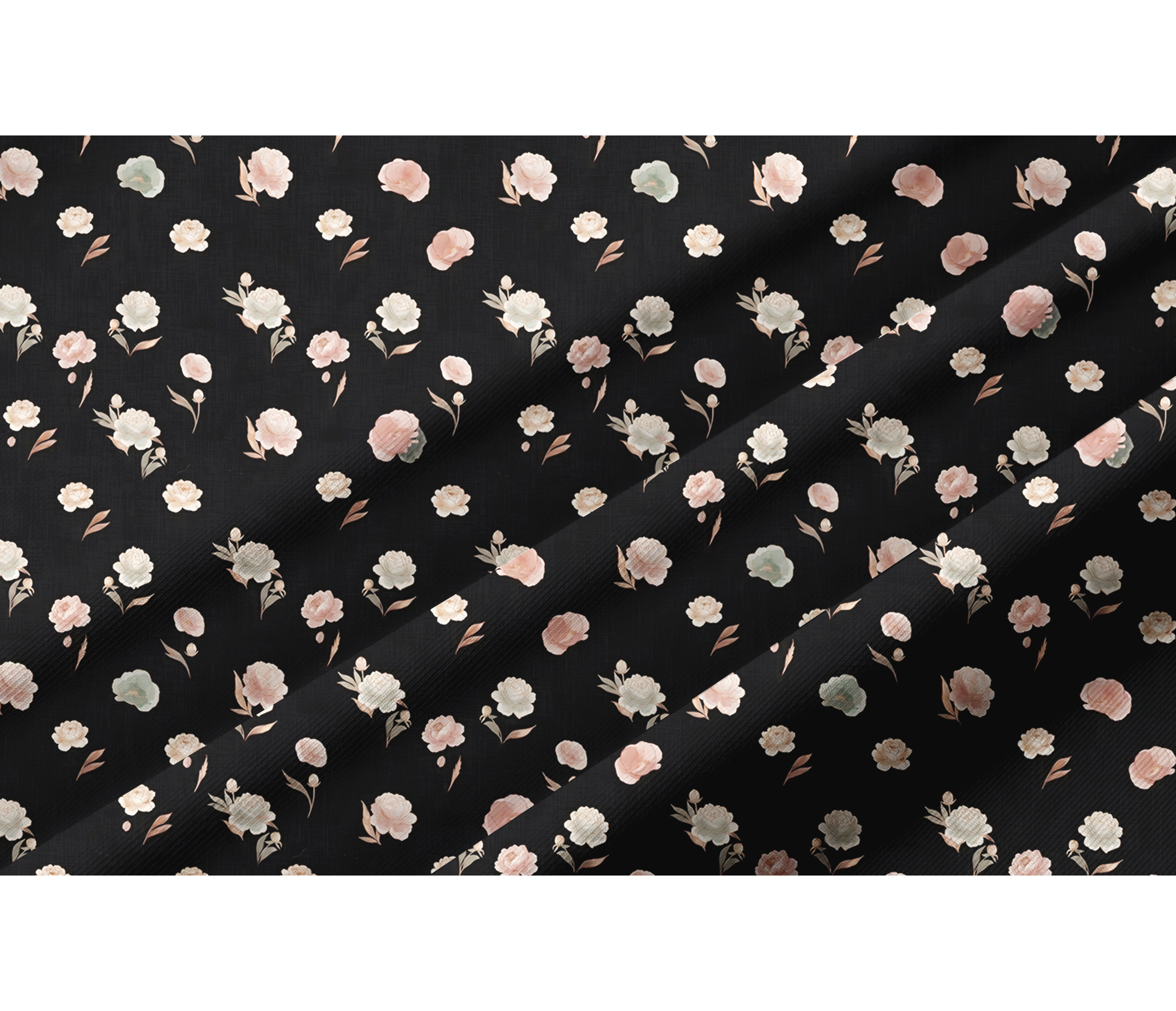 Cherryswing Women's Midnight Rose Garden Long Sleeve Golf Shirt