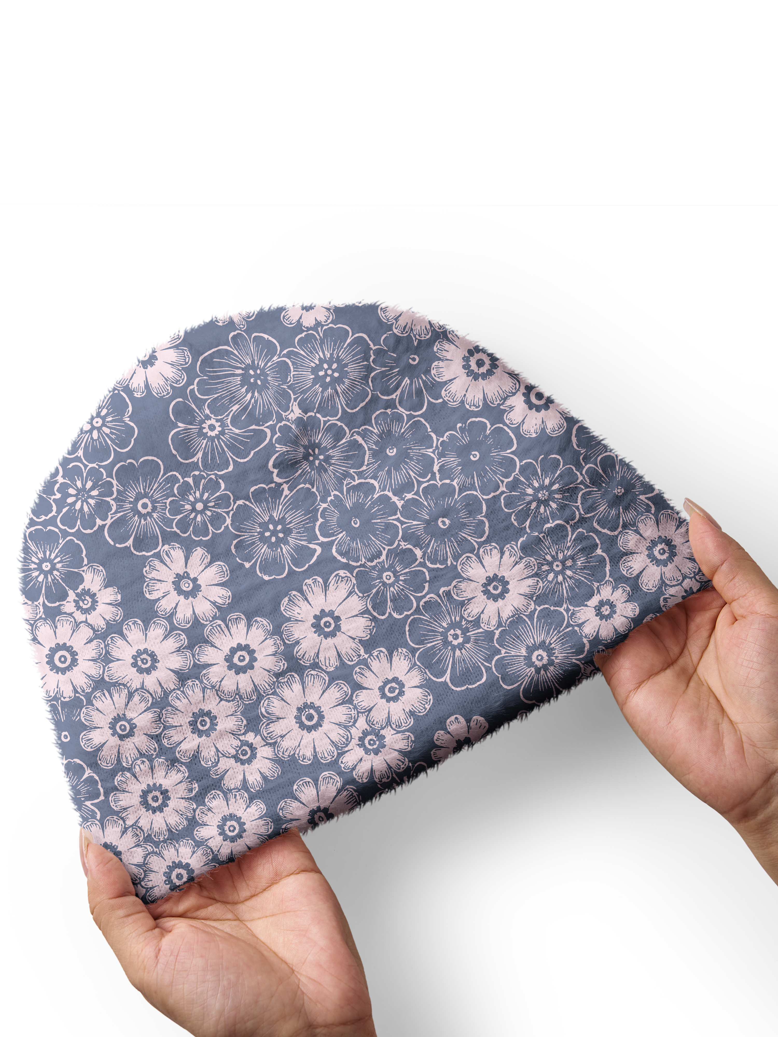 Cherryswing Women's Hand-Drawn Daisy Cozy Knit Golf Beanie