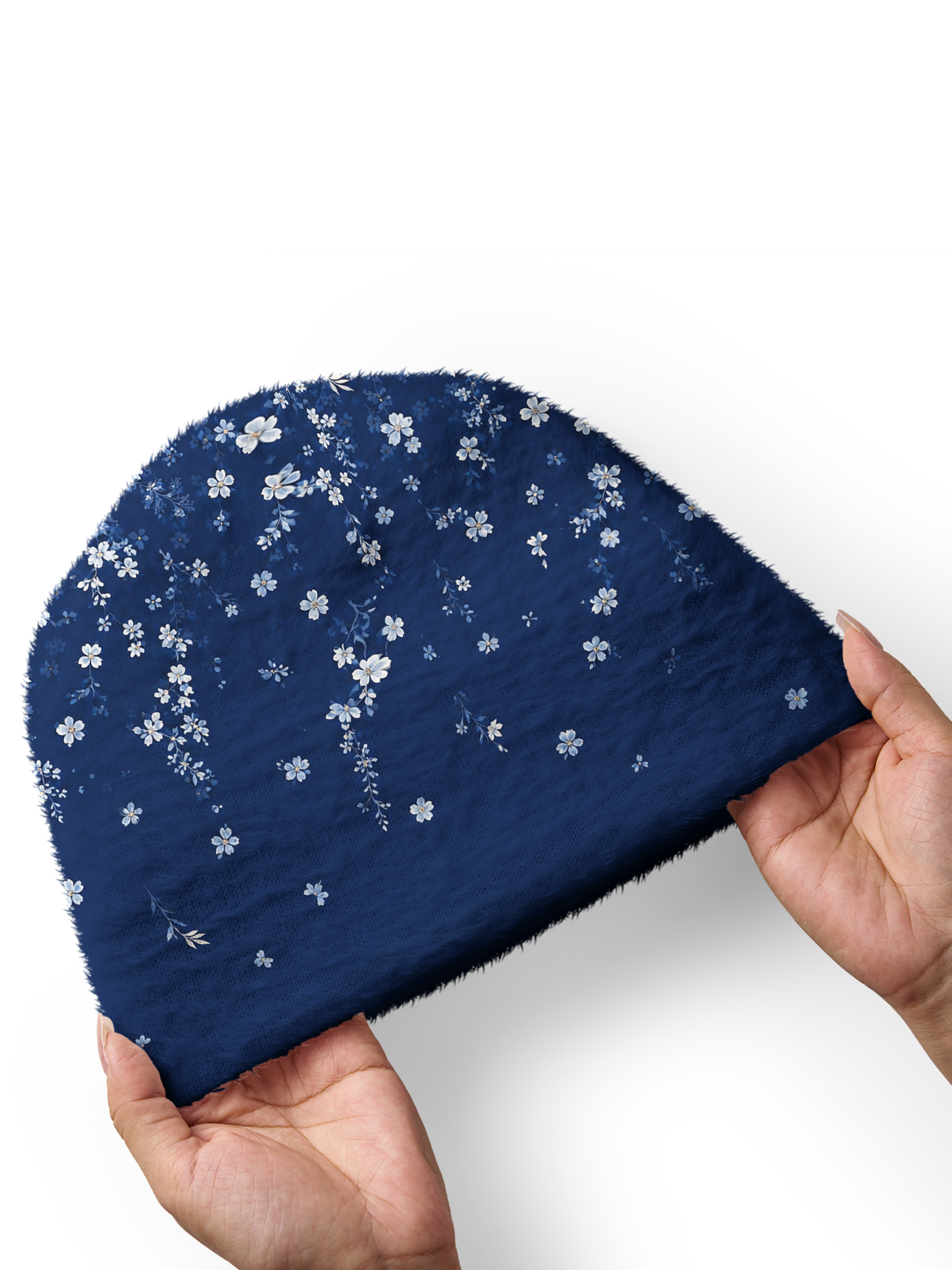 Cherryswing Women's Midnight Floral Cozy Knit Golf Beanie