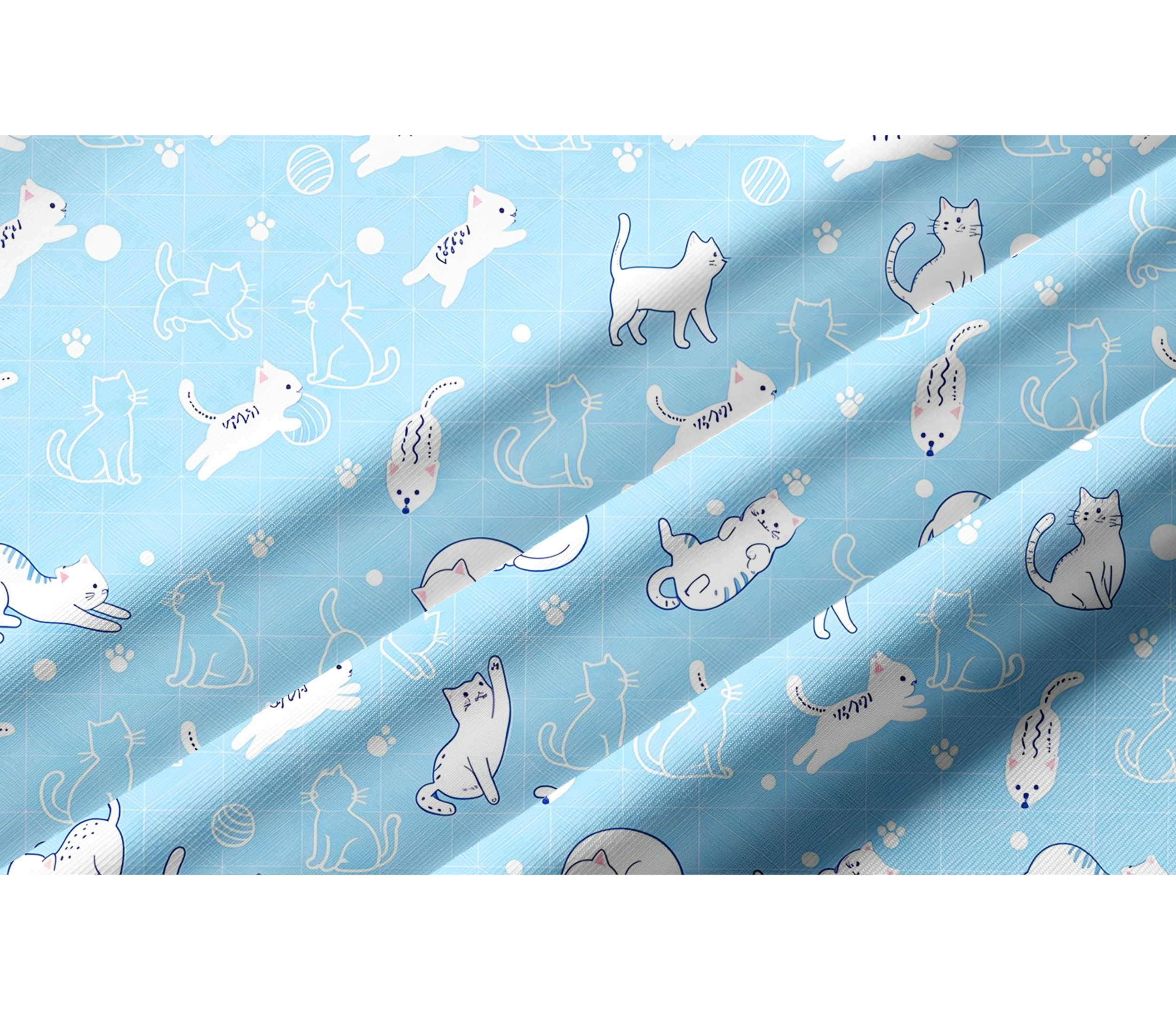 Cherryswing Women's Cute Cat Pattern Long Sleeve Golf Shirt