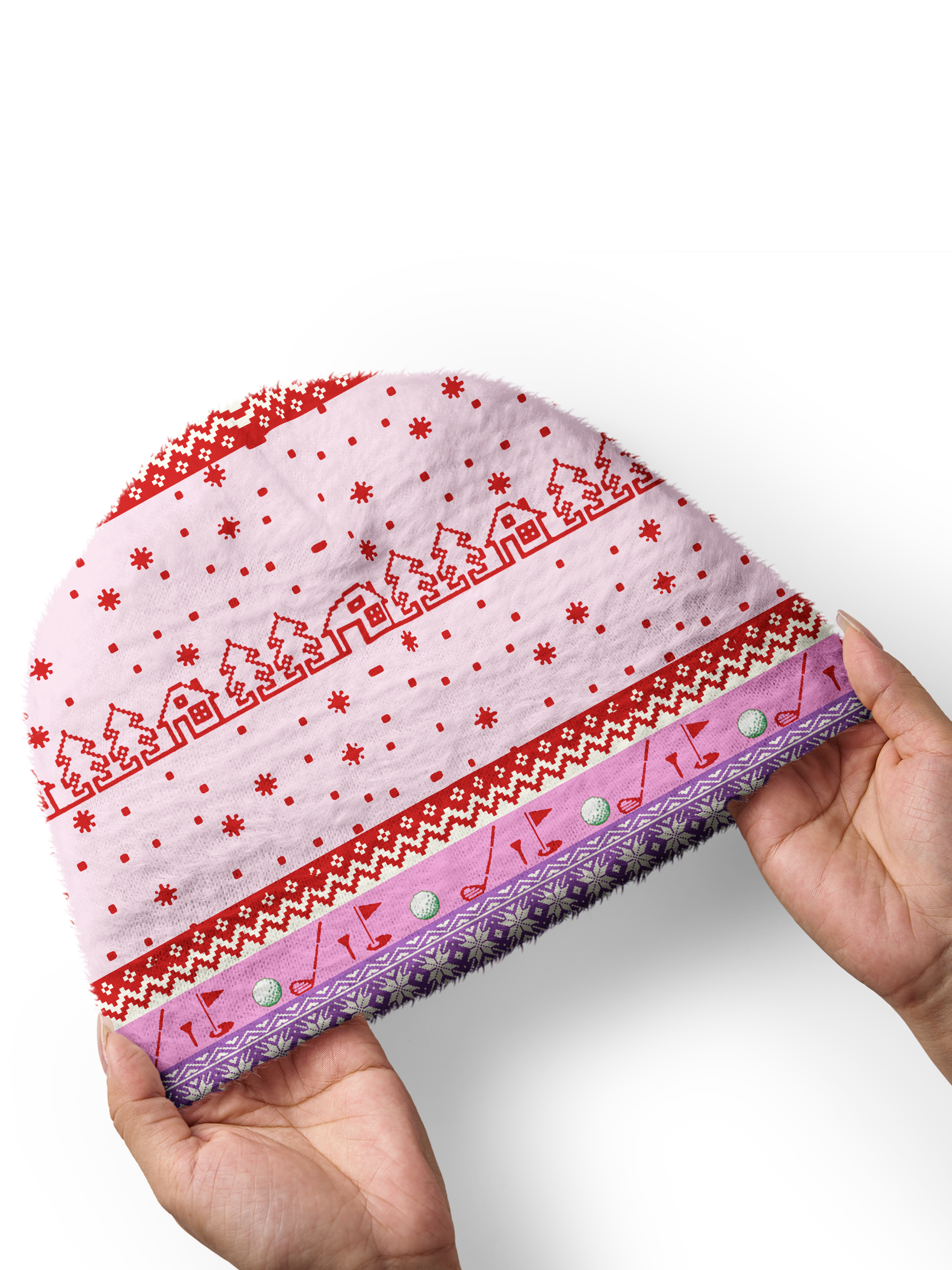 Cherryswing Women's Humorous Holiday Cozy Knit Golf Beanie
