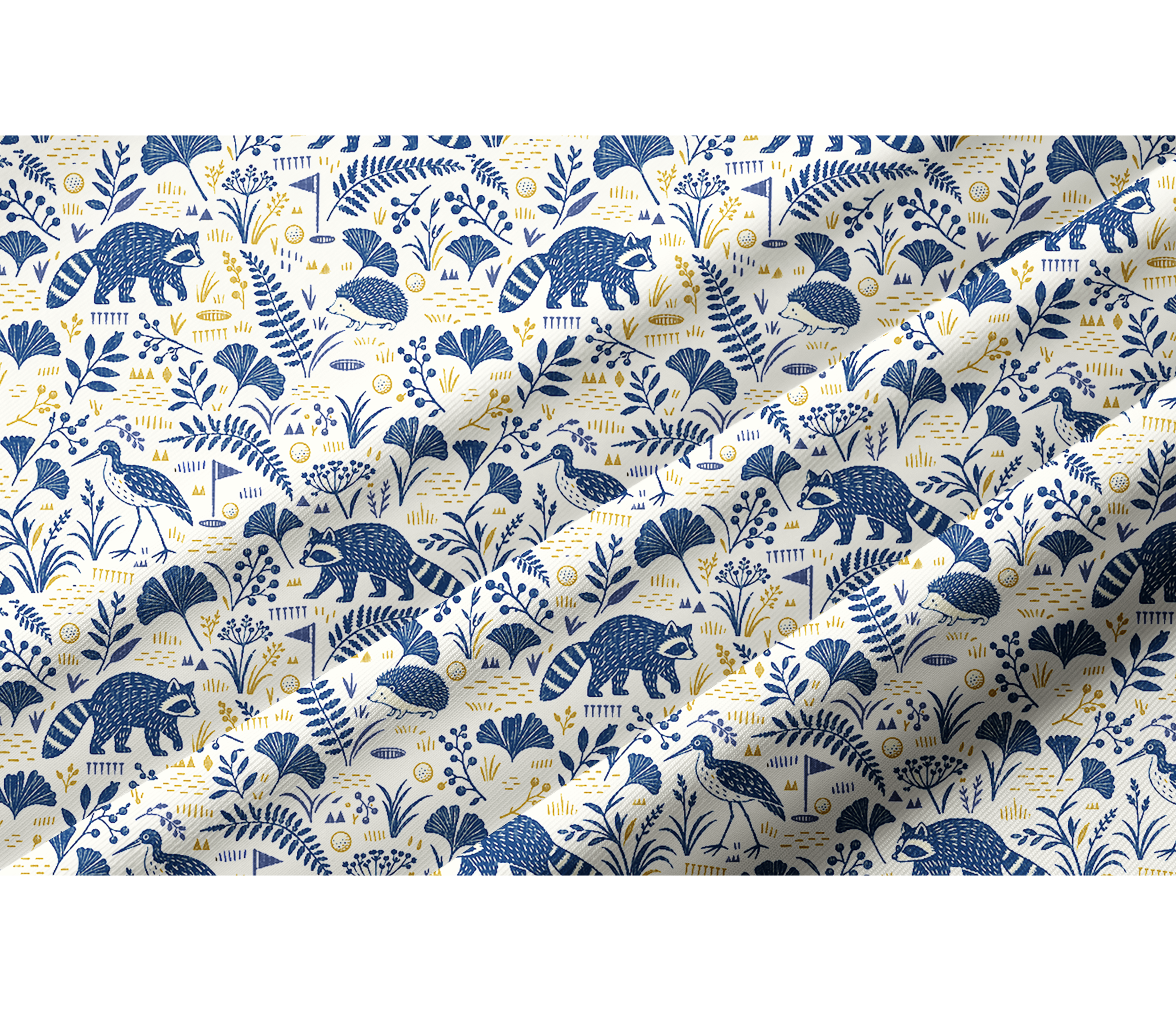 Cherryswing Women's Forest Animals and Botanical Pattern Long Sleeve Golf Shirt