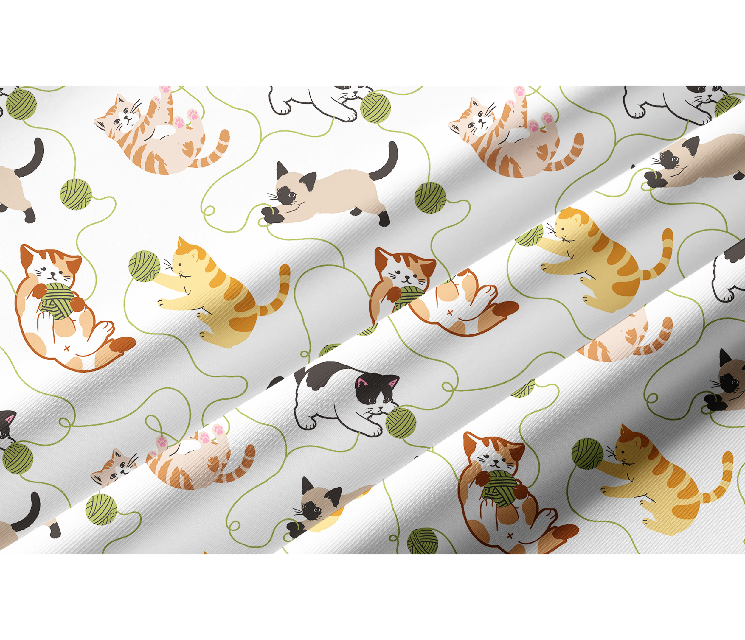 Cherryswing Women's Playful Cute Cat Print Long Sleeve Golf Shirt