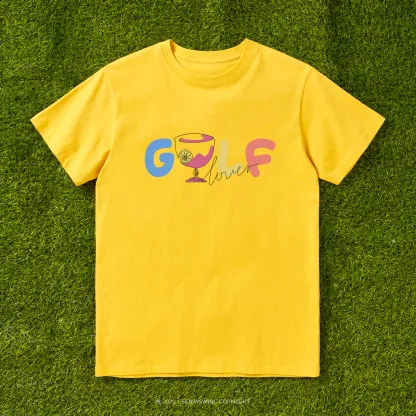 Cherryswing 'Golf Lovers' Cocktail Pattern T-Shirt