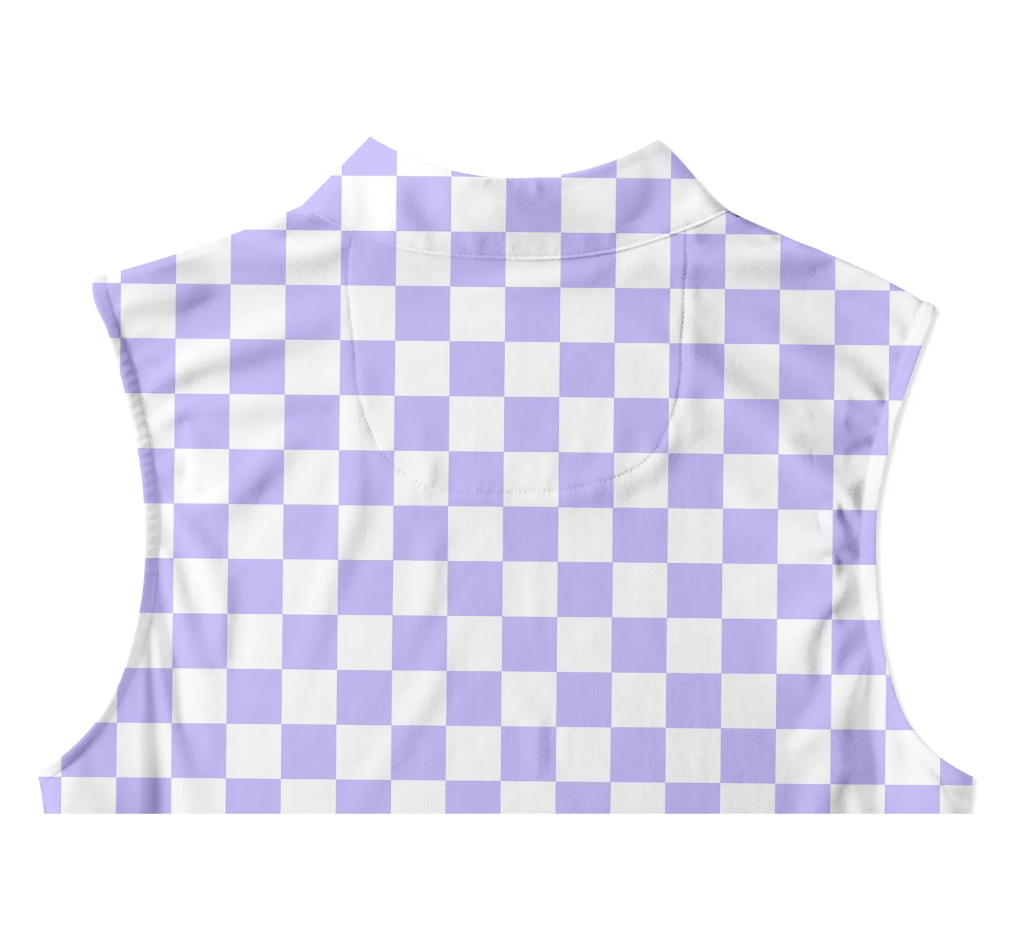 Cherryswing Women's Sleeveless Checkerboard Print Golf Polo Shirt