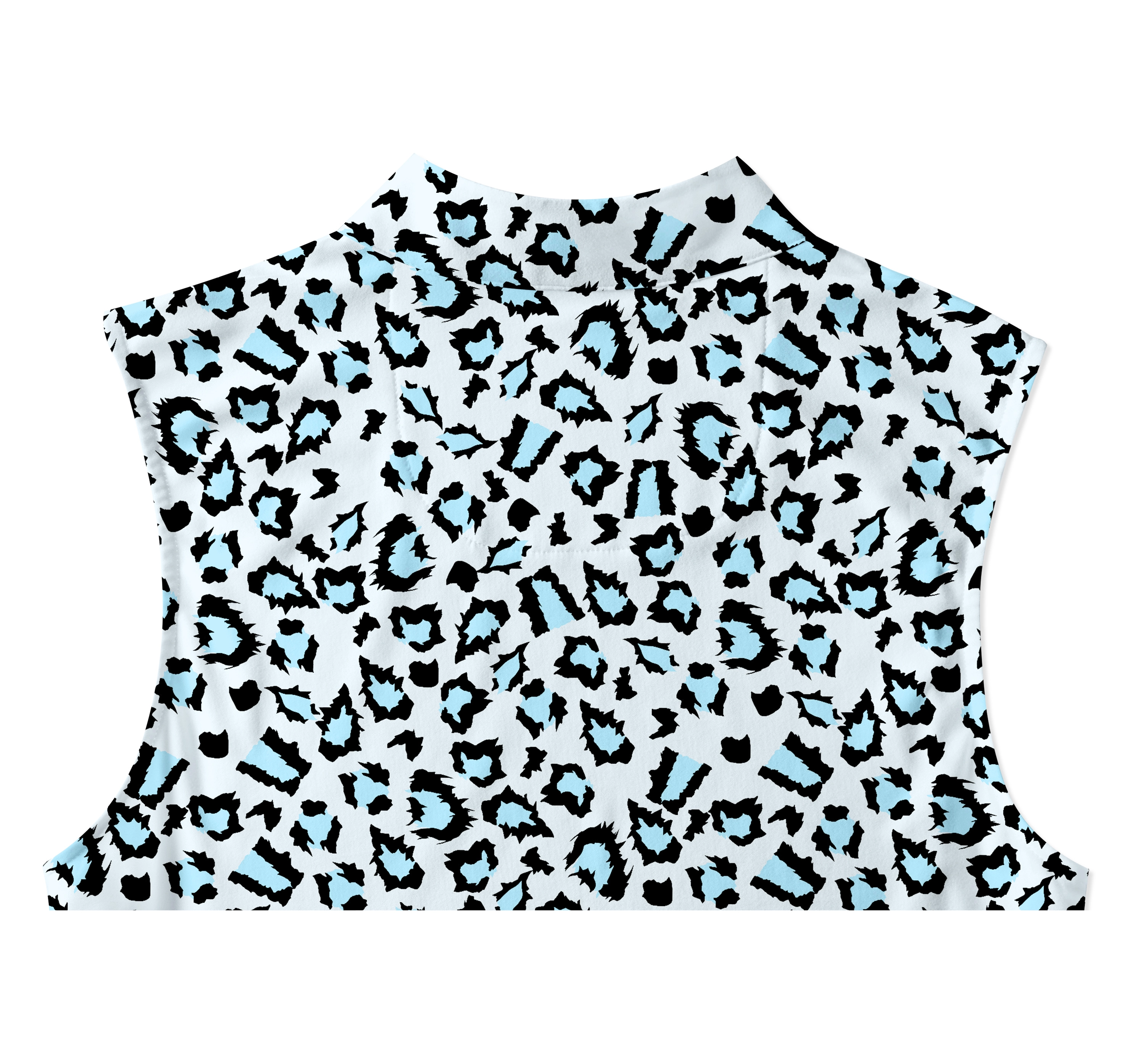 Cherryswing Women's Sleeveless Leopard Golf Polo Shirt