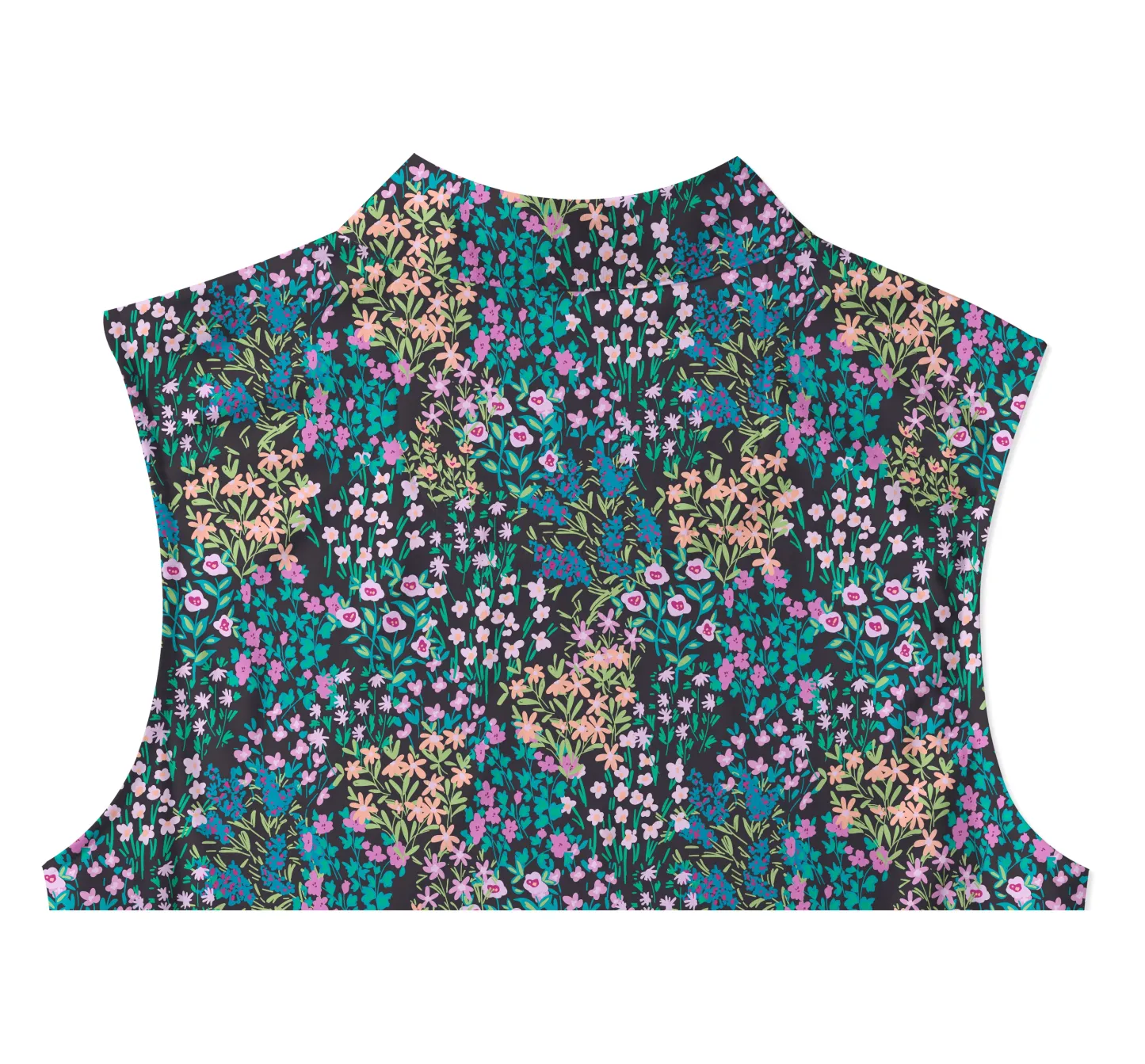 Cherryswing Women's Sleeveless Wildflowers Golf Polo Shirt