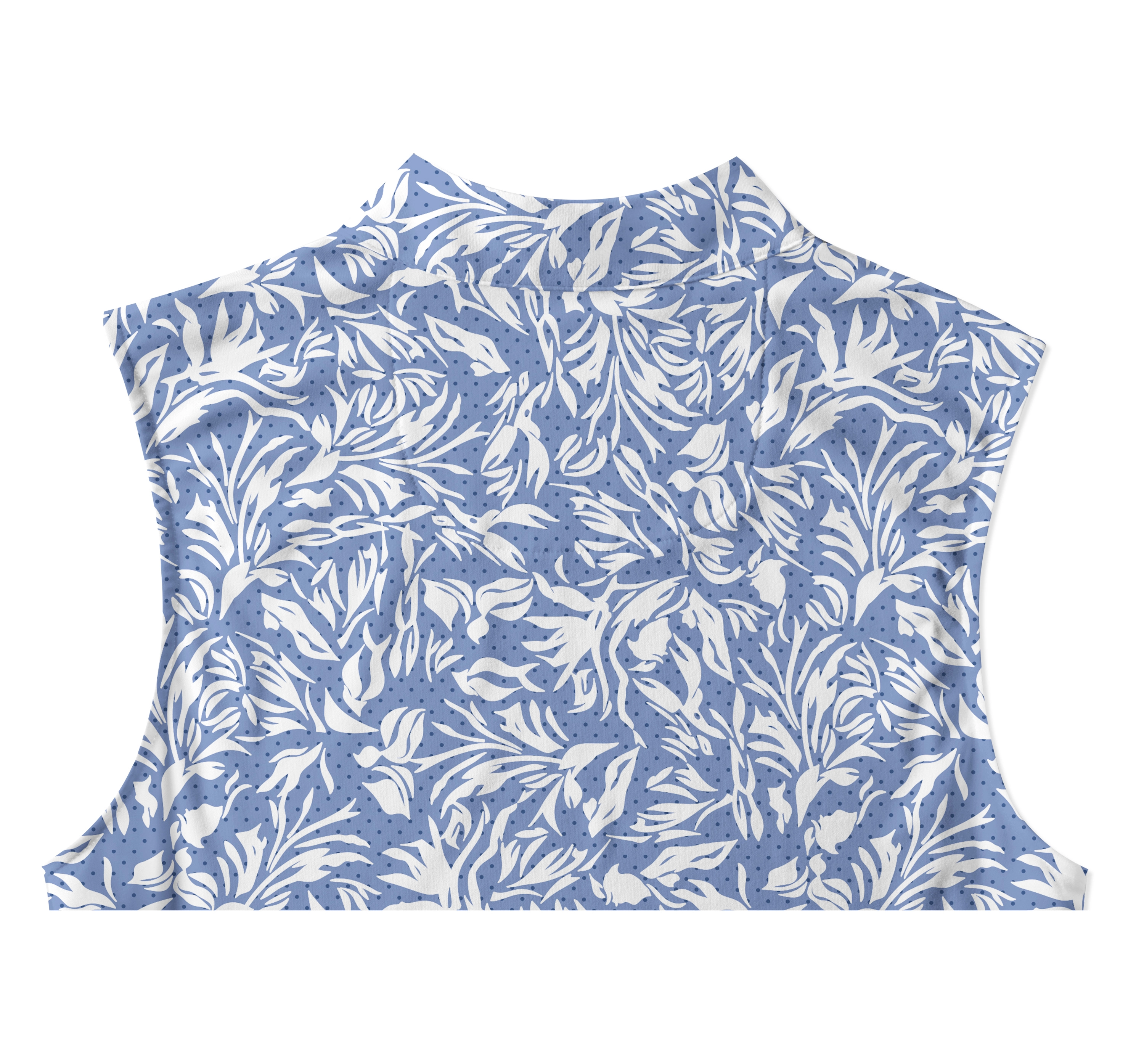 Cherryswing Women's Sleeveless Flower Breathable Golf Polo Shirt