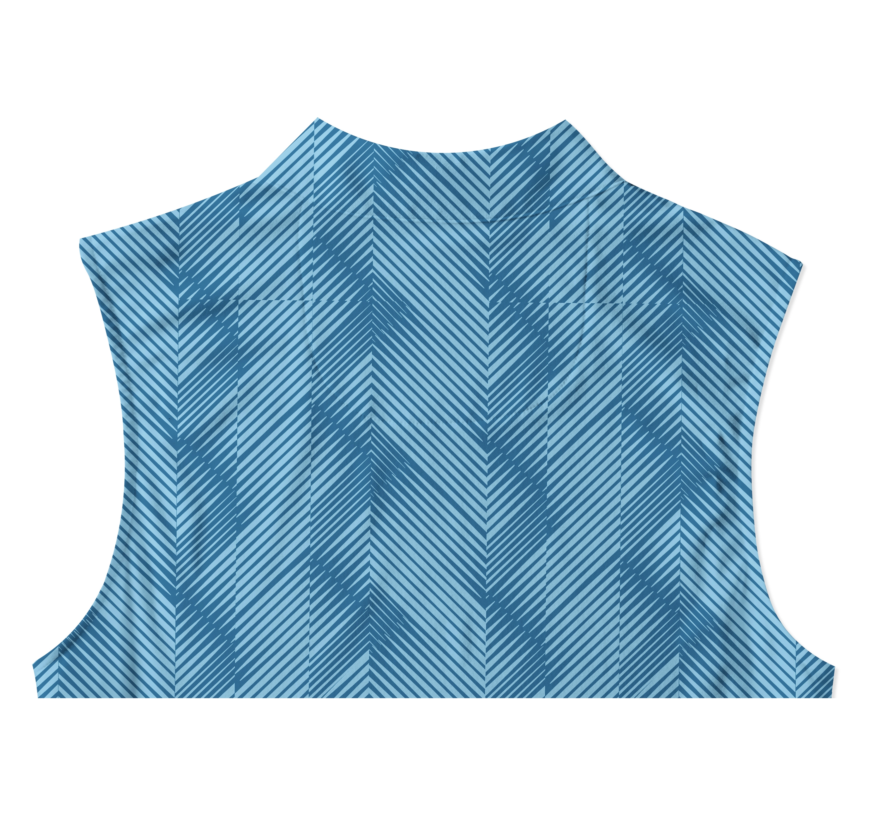 Cherryswing Women's Sleeveless Water Ripples Golf Polo Shirt