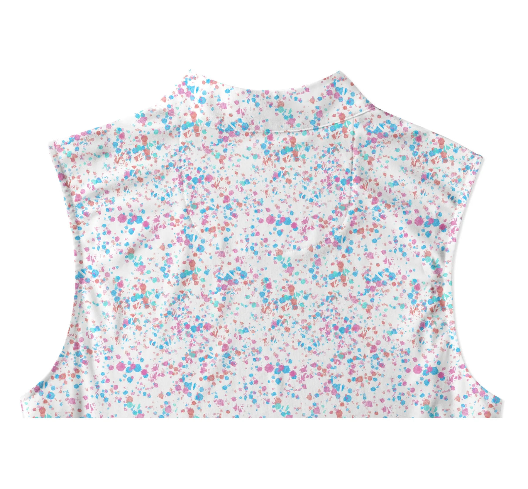 Cherryswing Women's Ink Splash Sleeveless Golf Polo Shirt