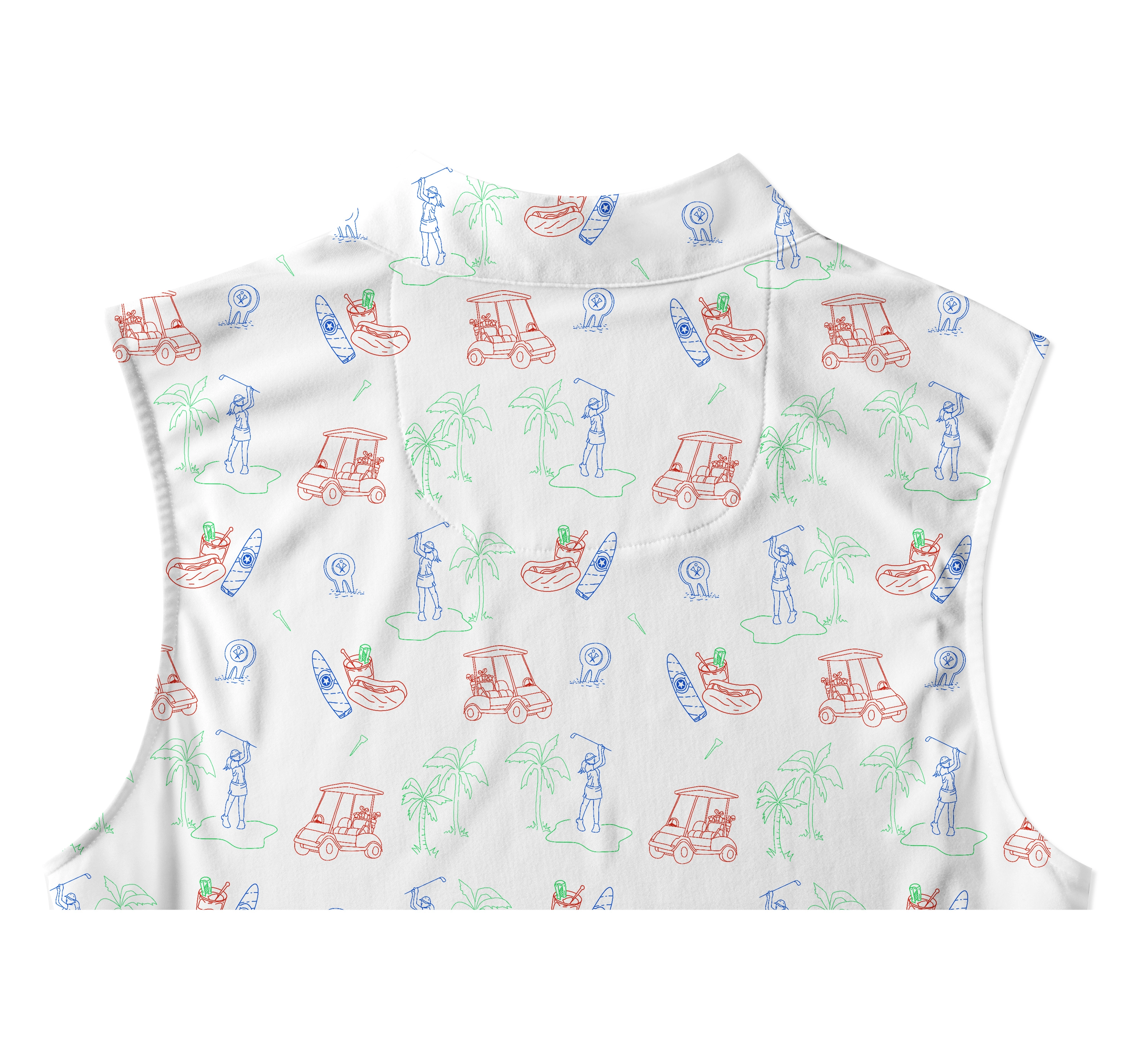 Cherryswing Women's Golf Course Sleeveless Golf Polo Shirt