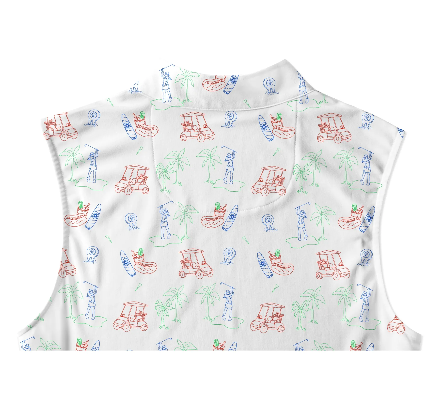 Cherryswing Women's Golf Course Sleeveless Golf Polo Shirt