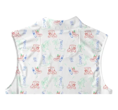 Cherryswing Women's Golf Course Sleeveless Golf Polo Shirt