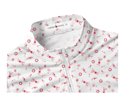 Cherryswing Women's Lilac Sleeveless Golf Polo Shirt