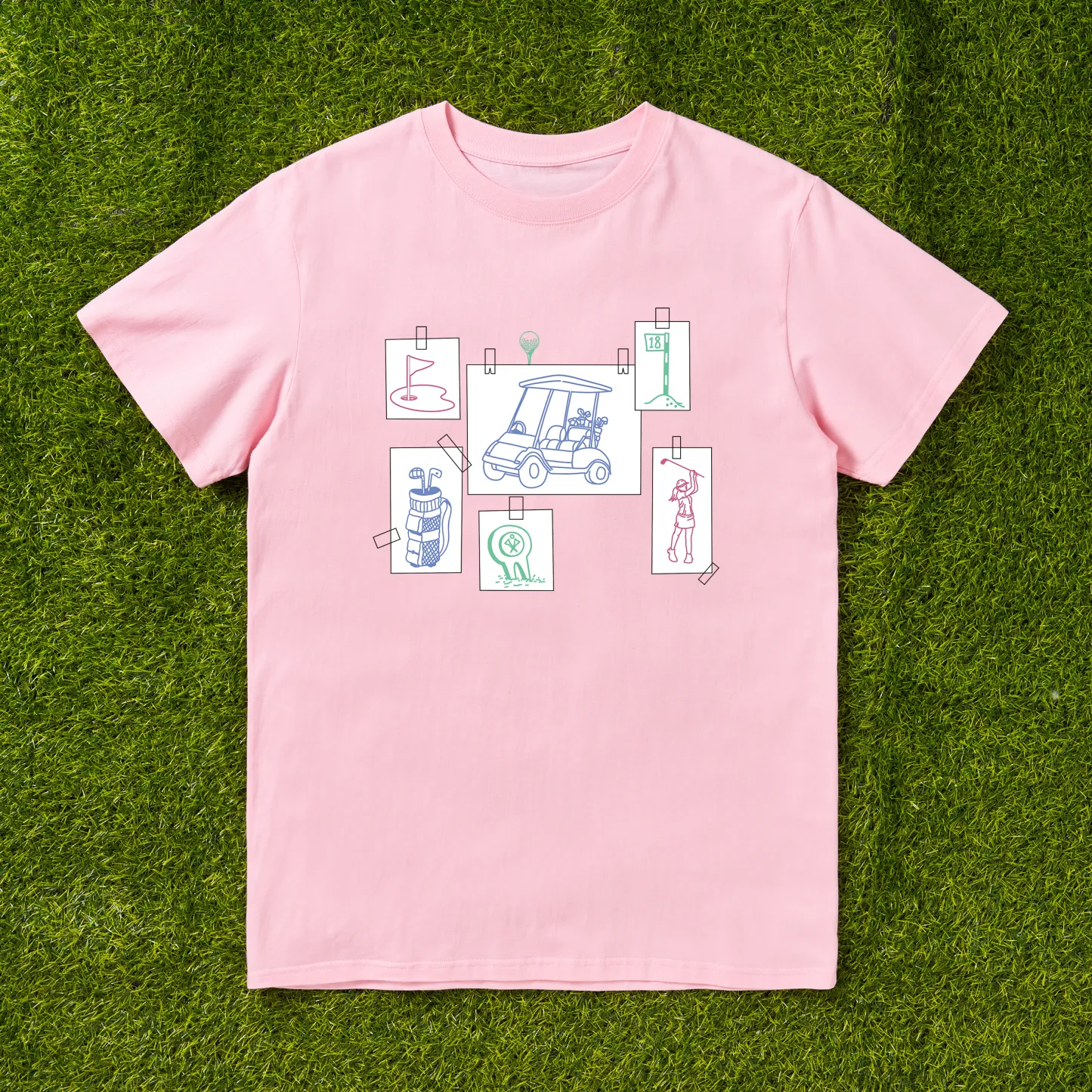 Cherryswing Elements Collage Pattern T-Shirt
