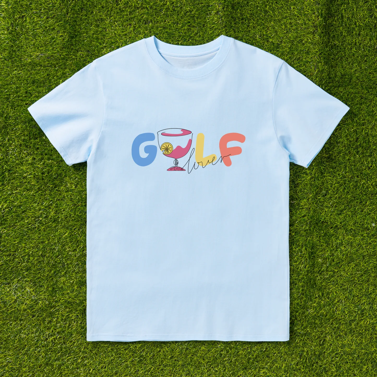 Cherryswing 'Golf Lovers' Cocktail Pattern T-Shirt