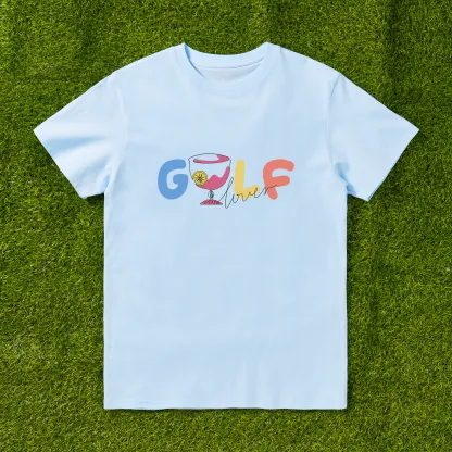 Cherryswing 'Golf Lovers' Cocktail Pattern T-Shirt