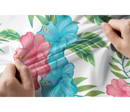 Cherryswing Women's Tropical Garden Long Sleeve Golf Shirt