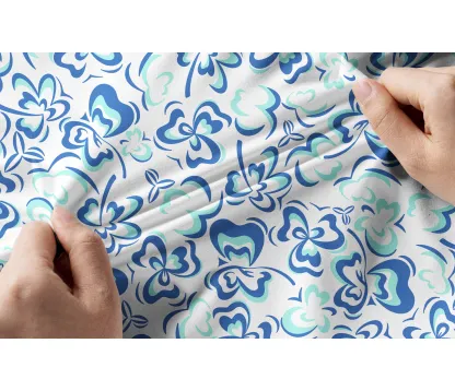 Cherryswing Women's Delicate Flower Pattern Short Sleeve Golf Shirt