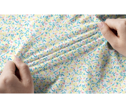 Cherryswing Women's Lemon Pattern Short Sleeve Golf Shirt