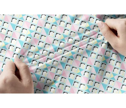 Cherryswing Women's Pastel Colors Geometric Short Sleeve Golf Shirt