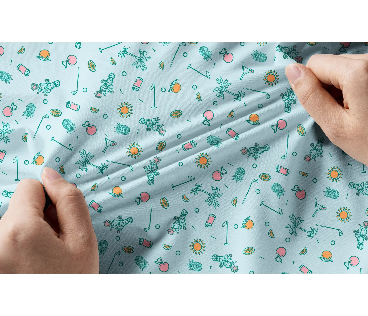 Cherryswing Women's Tropical Vacation Short Sleeve Golf Shirt