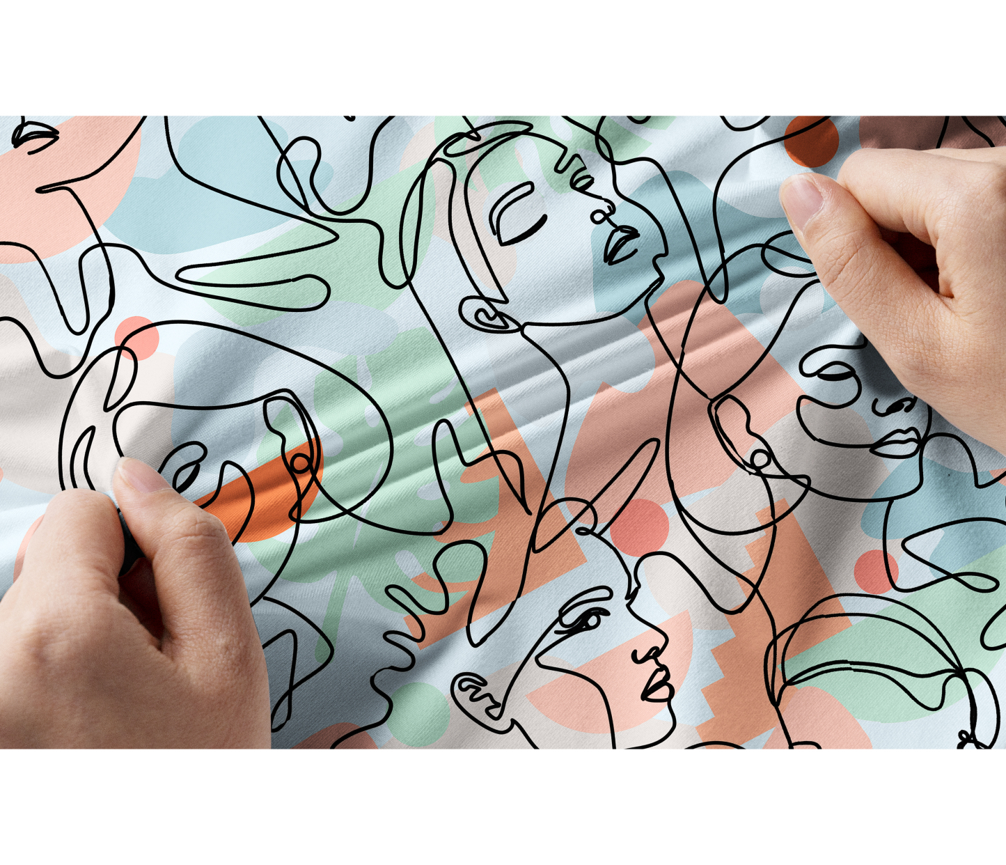 Cherryswing Women's Artistic Faces Sleeveless Golf Shirt