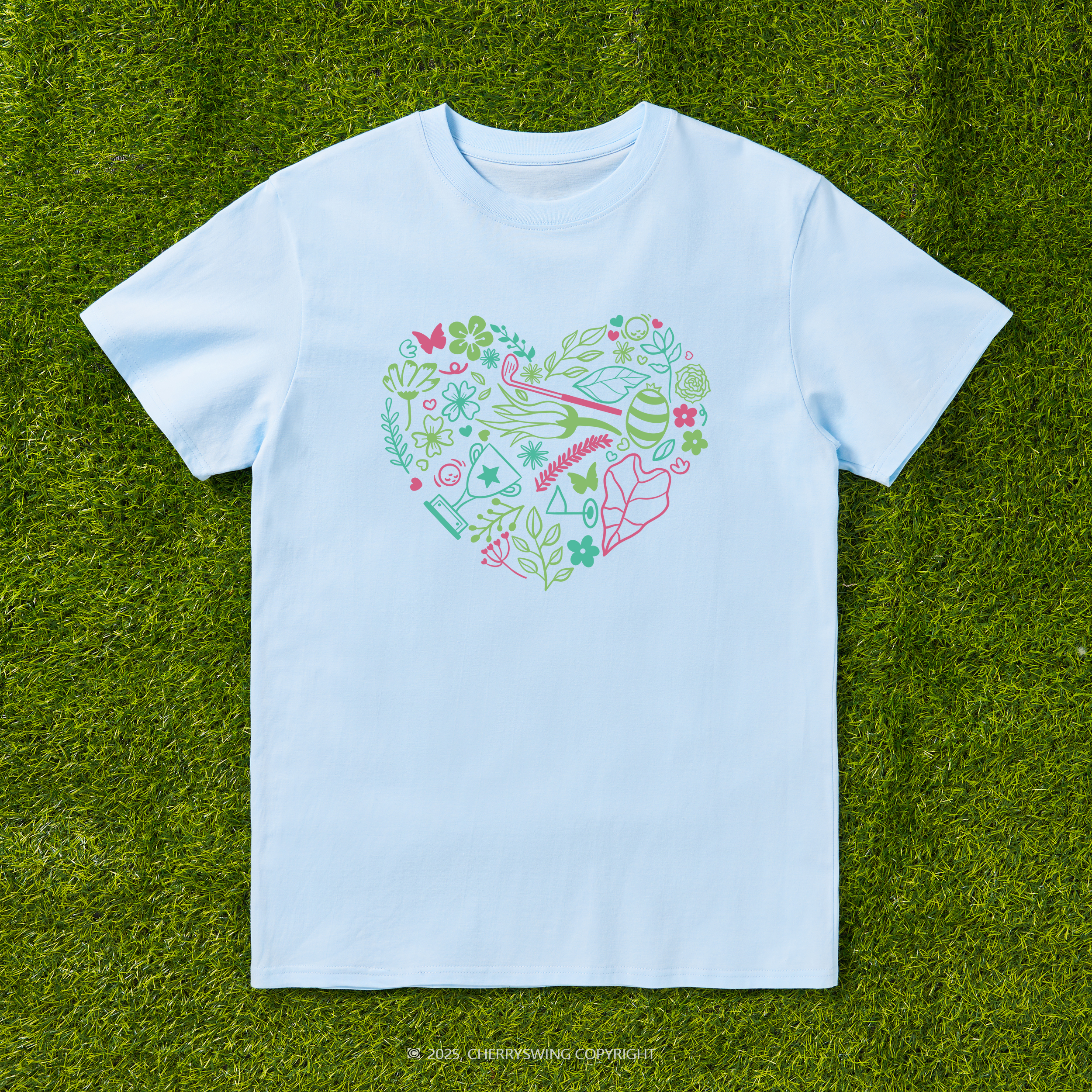 Cherryswing The Heart of Golf T-shirt For Women