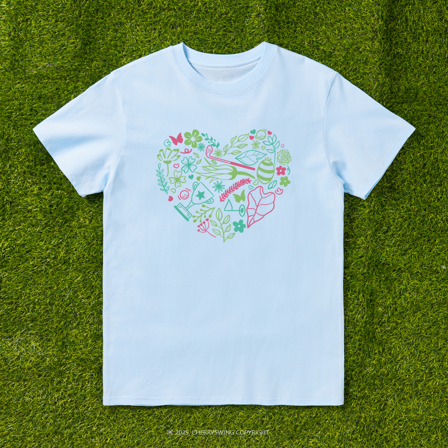 Cherryswing The Heart of Golf T-shirt For Women