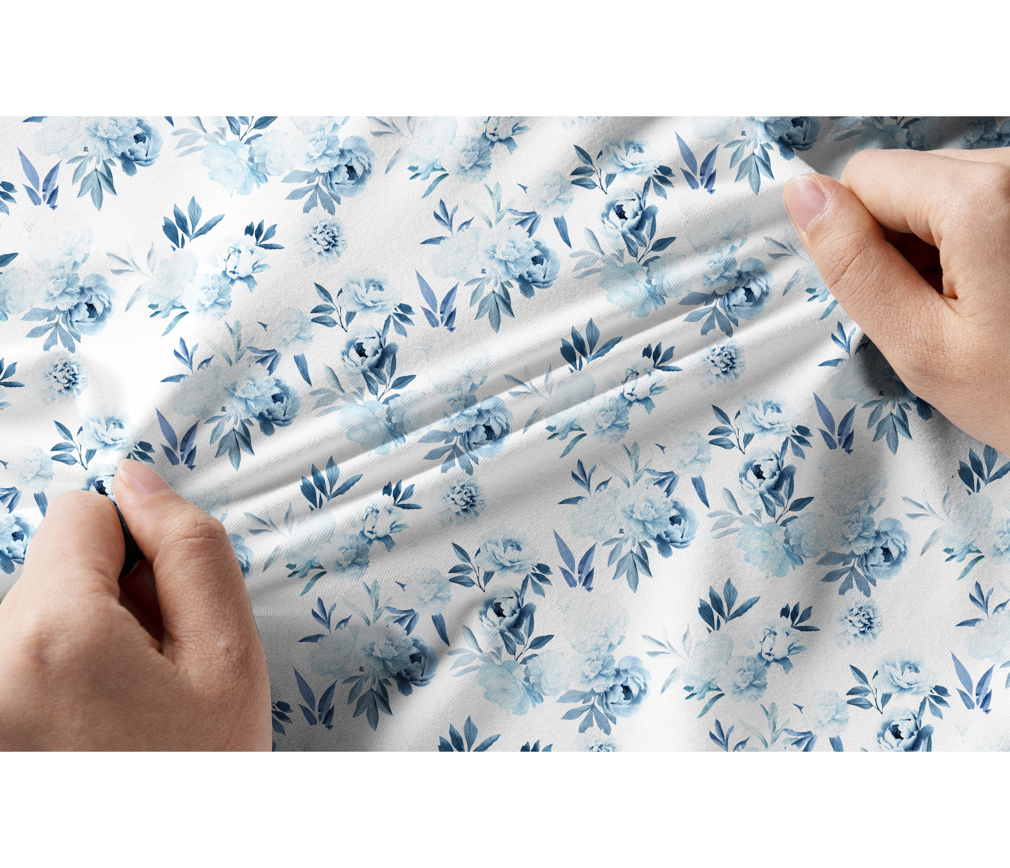 Cherryswing Women's Blue Floral Golf Short Sleeve Polo Shirt